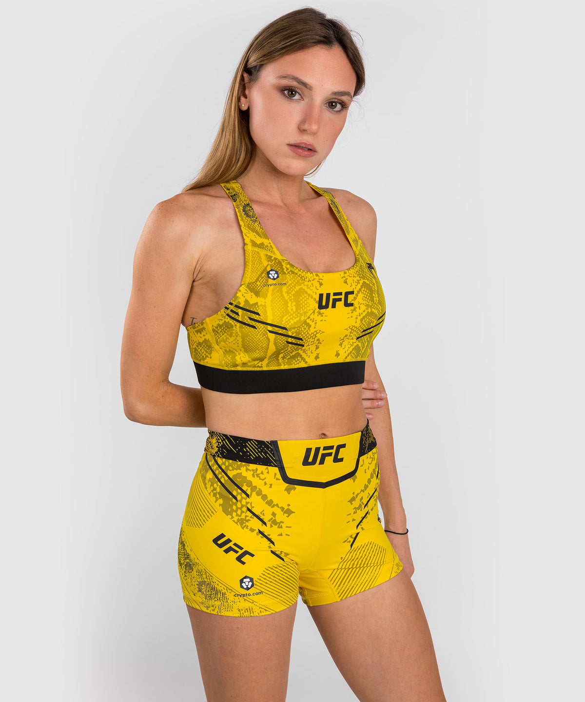 UFC Adrenaline by Venum Authentic Fight Night Sujetador deportivo para Mujer - Amarillo