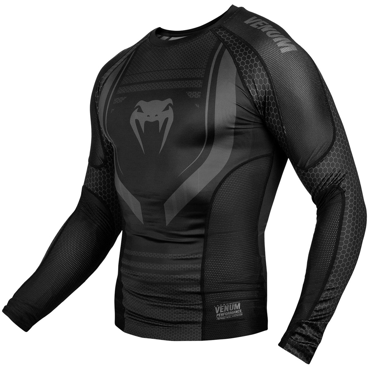 Venum Technical 2.0 Rashguard Langarm - Schwarz/Schwarz