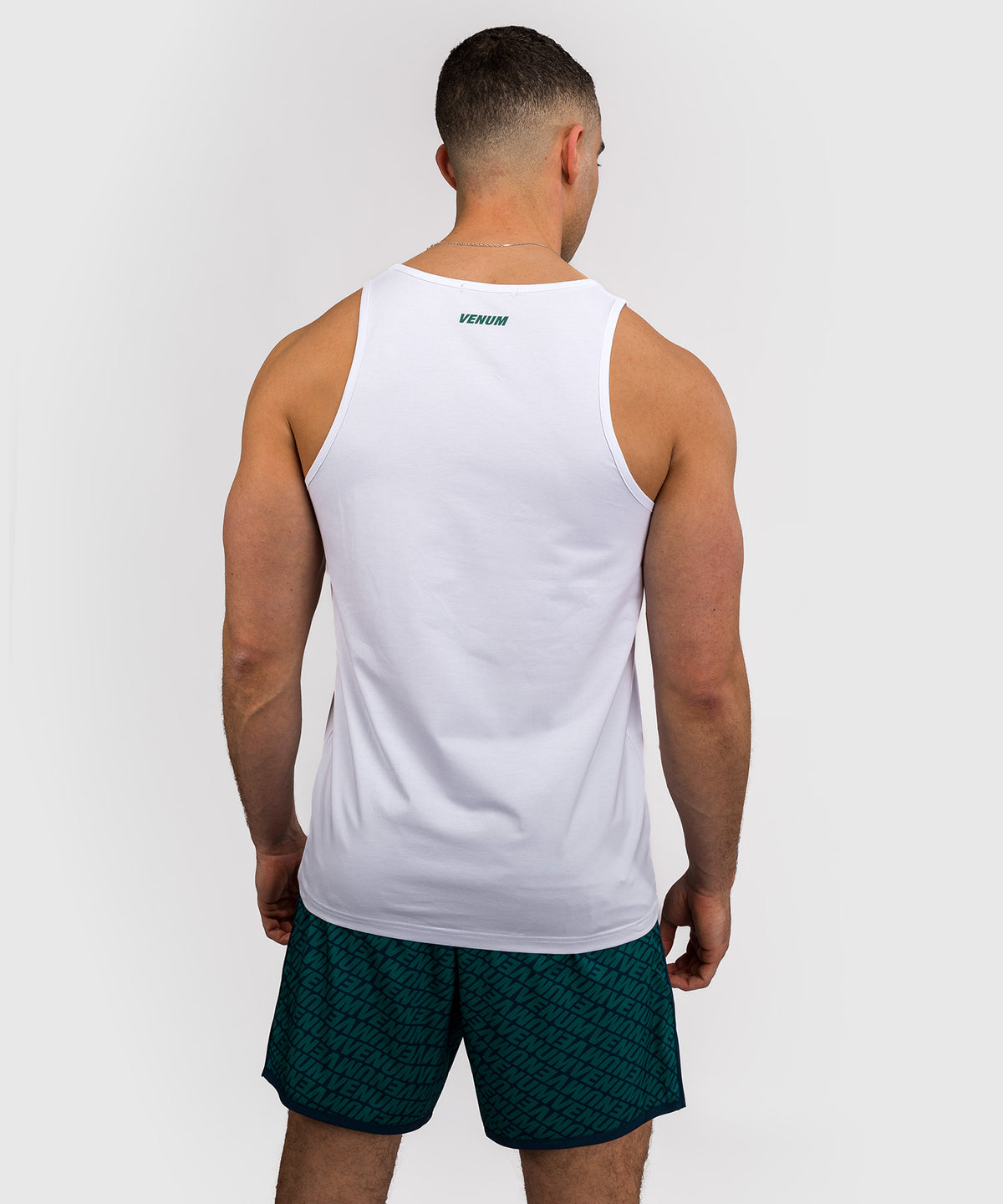 Venum Echo Camiseta sin Mangas - Blanco/Verde Esmeralda