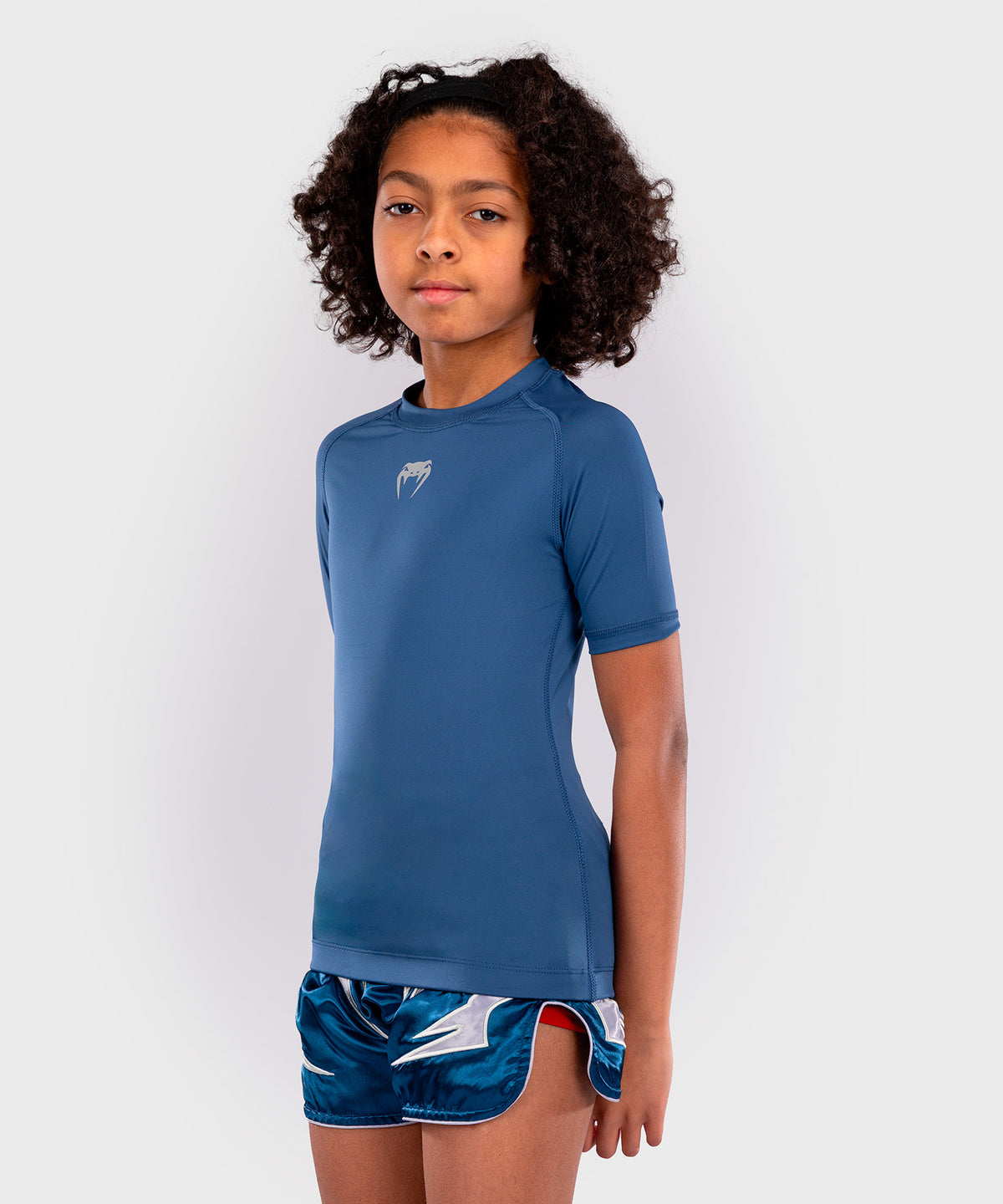 Venum Contender Kinder Rashguards Kurzarm - Königsblau