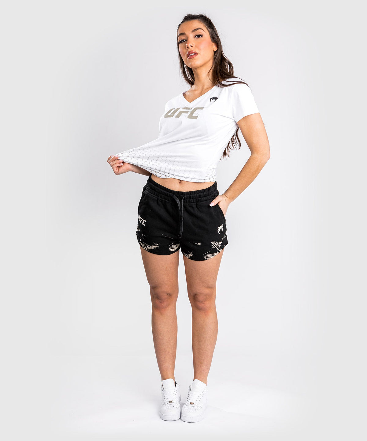 Short UFC Venum Authentic Fight Week 2.0 - Pour Femmes - Noir/Sable