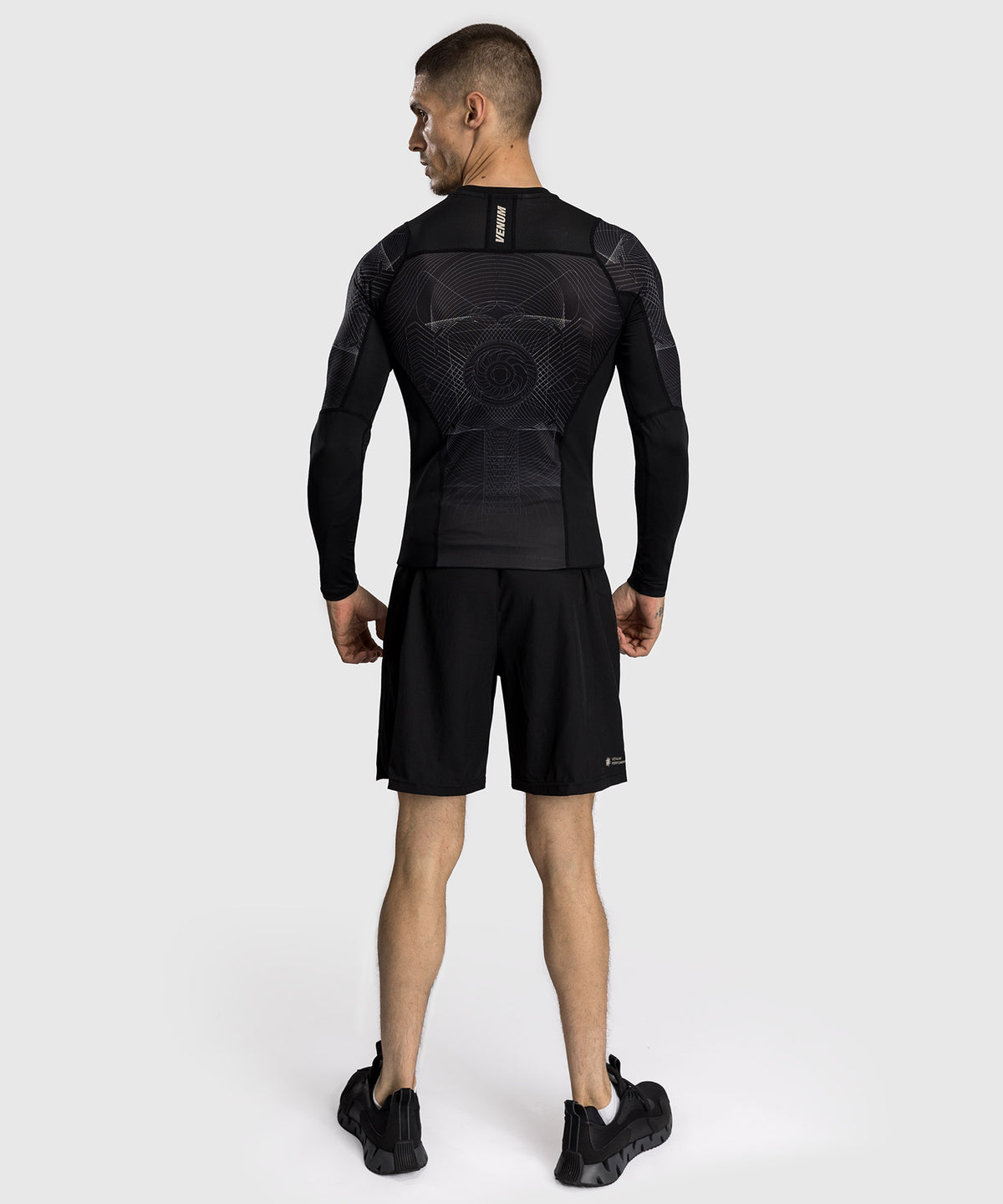 Venum G-Fit Air Men's Long Sleeve Rashguard - Deep Black/Desert Sand