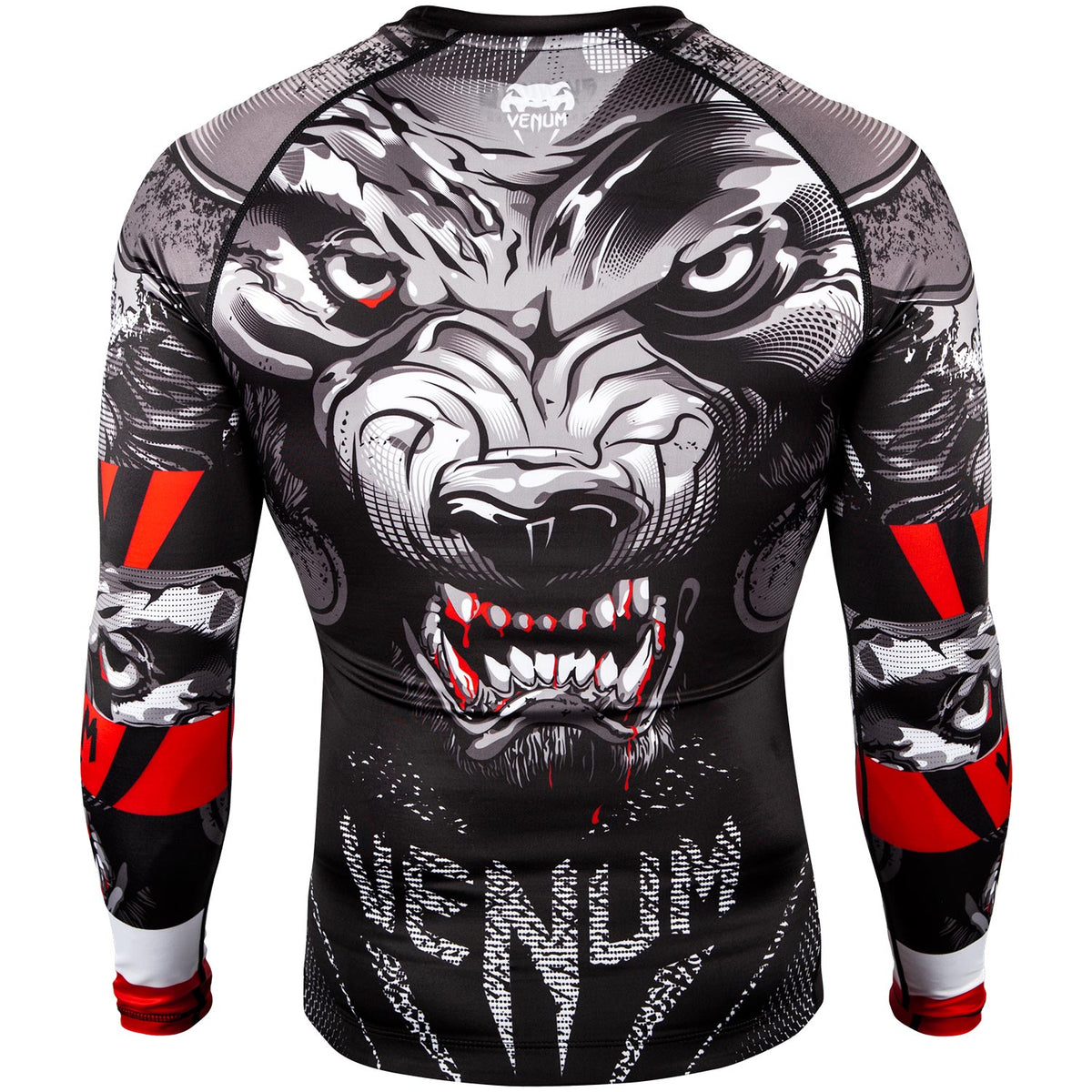 Venum Werewolf Rashguard - Langarm - Schwarz/Grau