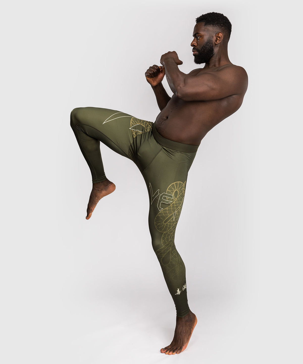 Venum Serpenti Pantaloni Compressivi – Kaki/Bronzo/Ivory