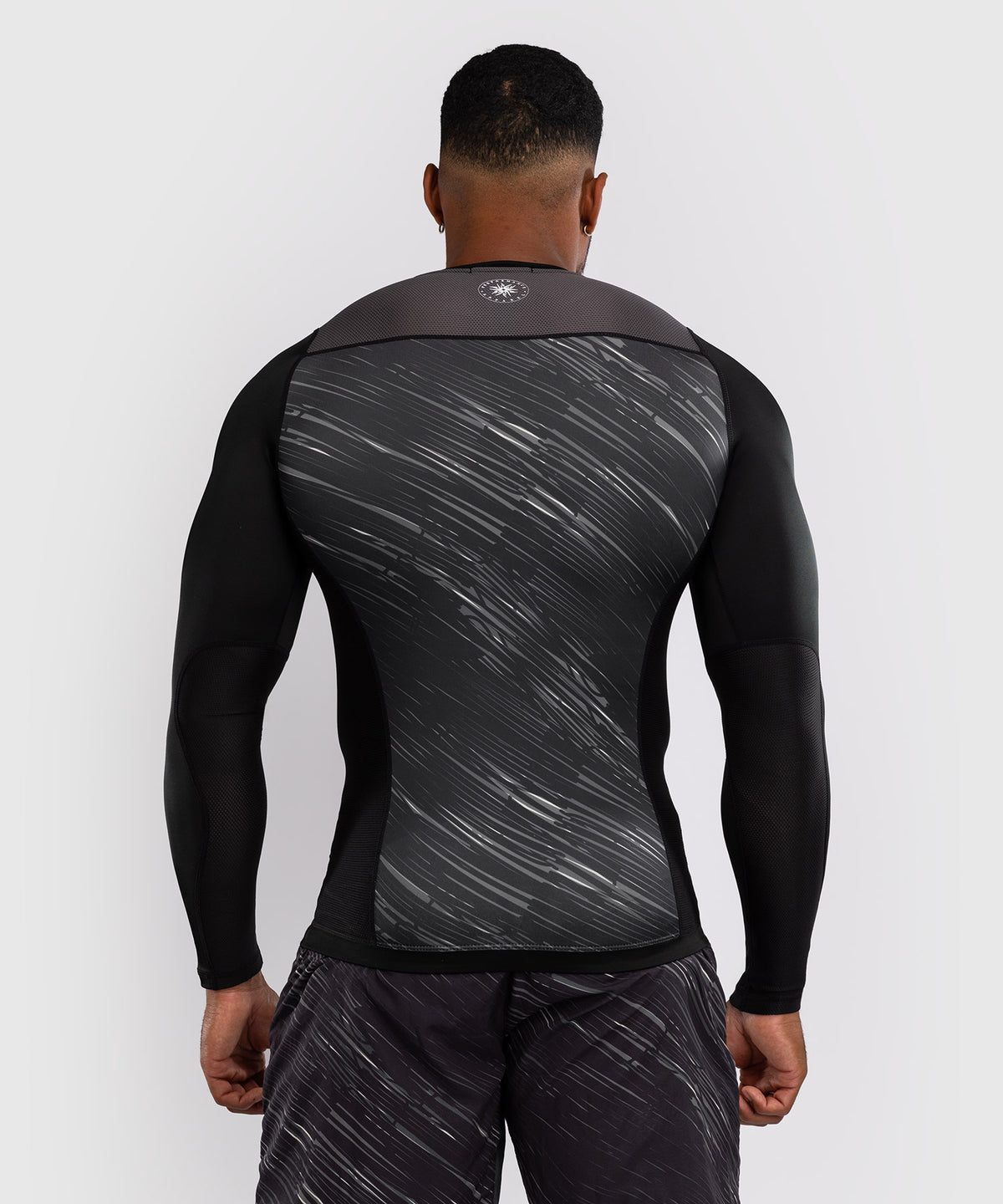 Venum Rapid Rashguard de Manga Larga - Negro/Gris Tormenta