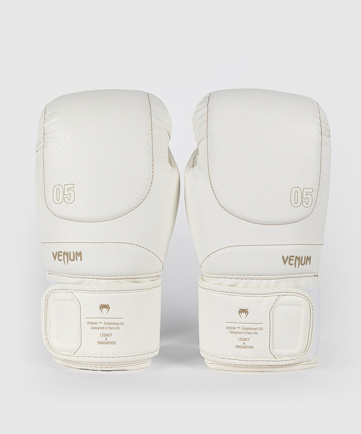 Venum Impact Evo Scales Boxing Gloves - Ivory