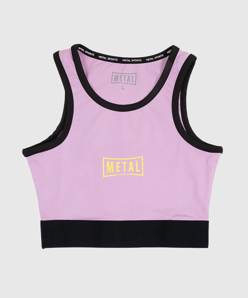 Metal Boxe One Post Cutting Treats Damen-Sport-BH - Violett