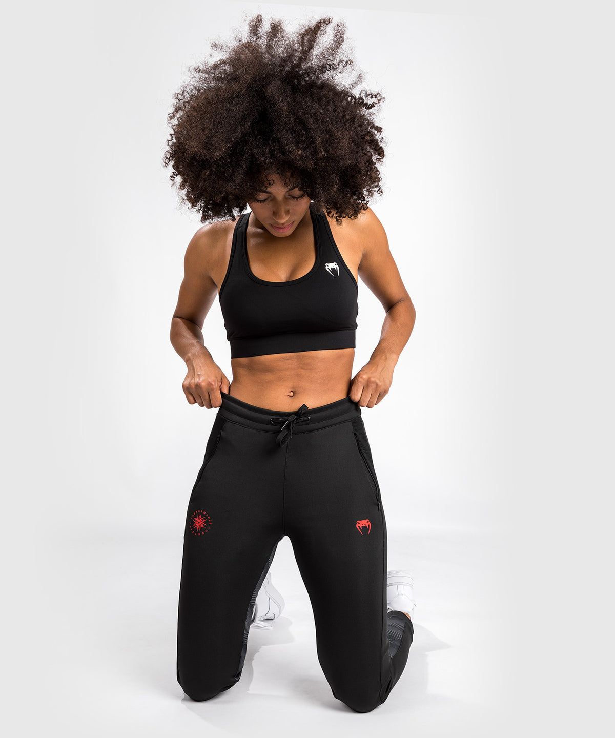 Pantalon de Jogging Venum Phantom - Pour Femmes - Noir/Rouge