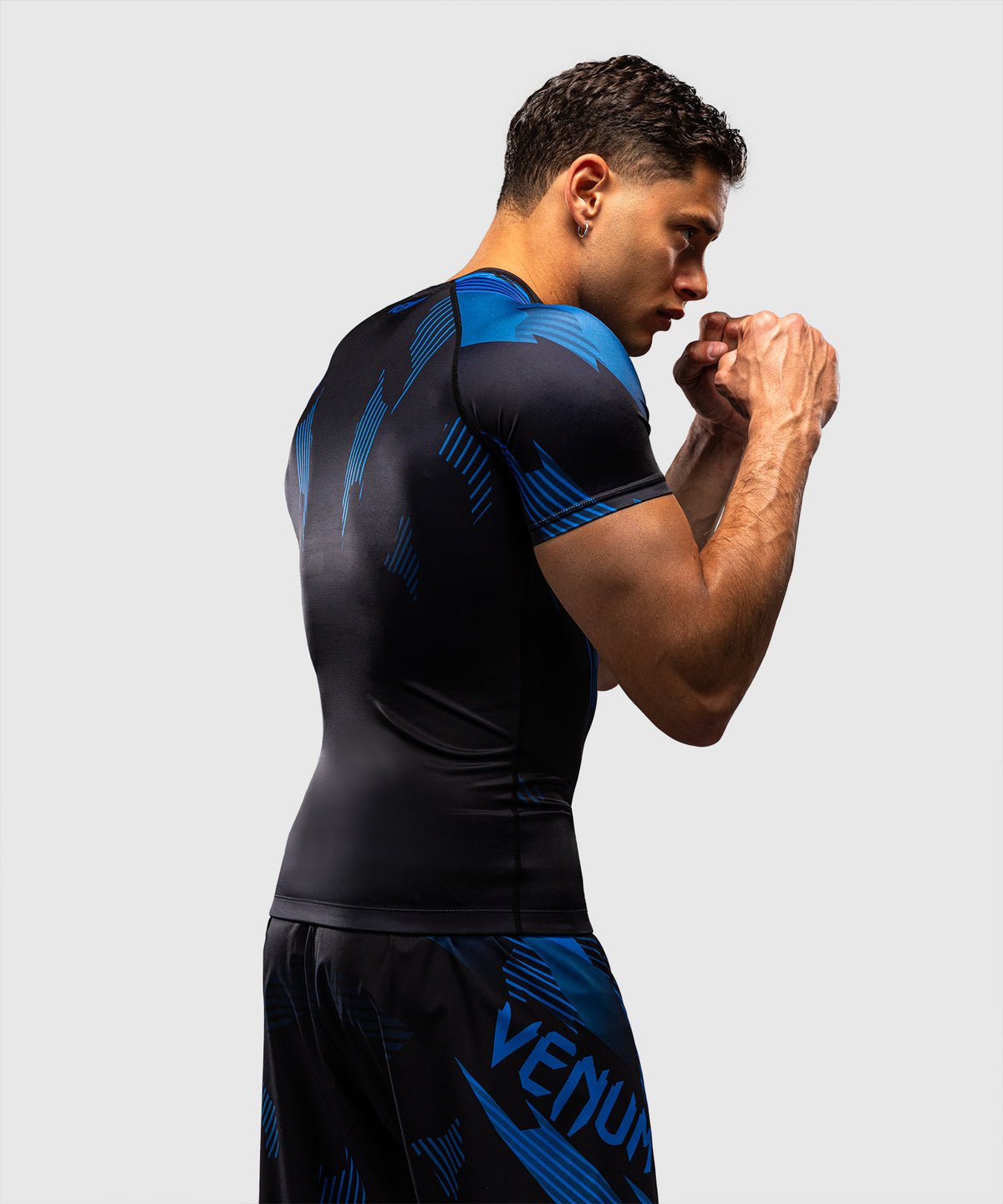 Venum No-Gi 6.0 Rashguard Kurzarm - Schwarz/Blau
