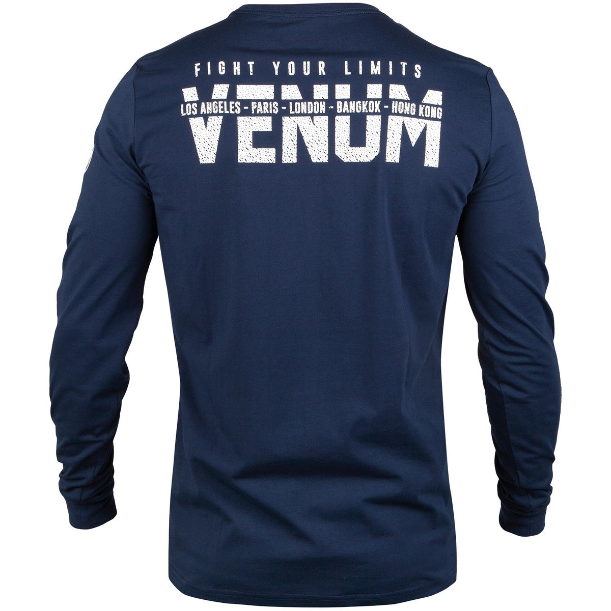 T-shirt Venum Signature - Manches longues - Bleu Marine/Blanc