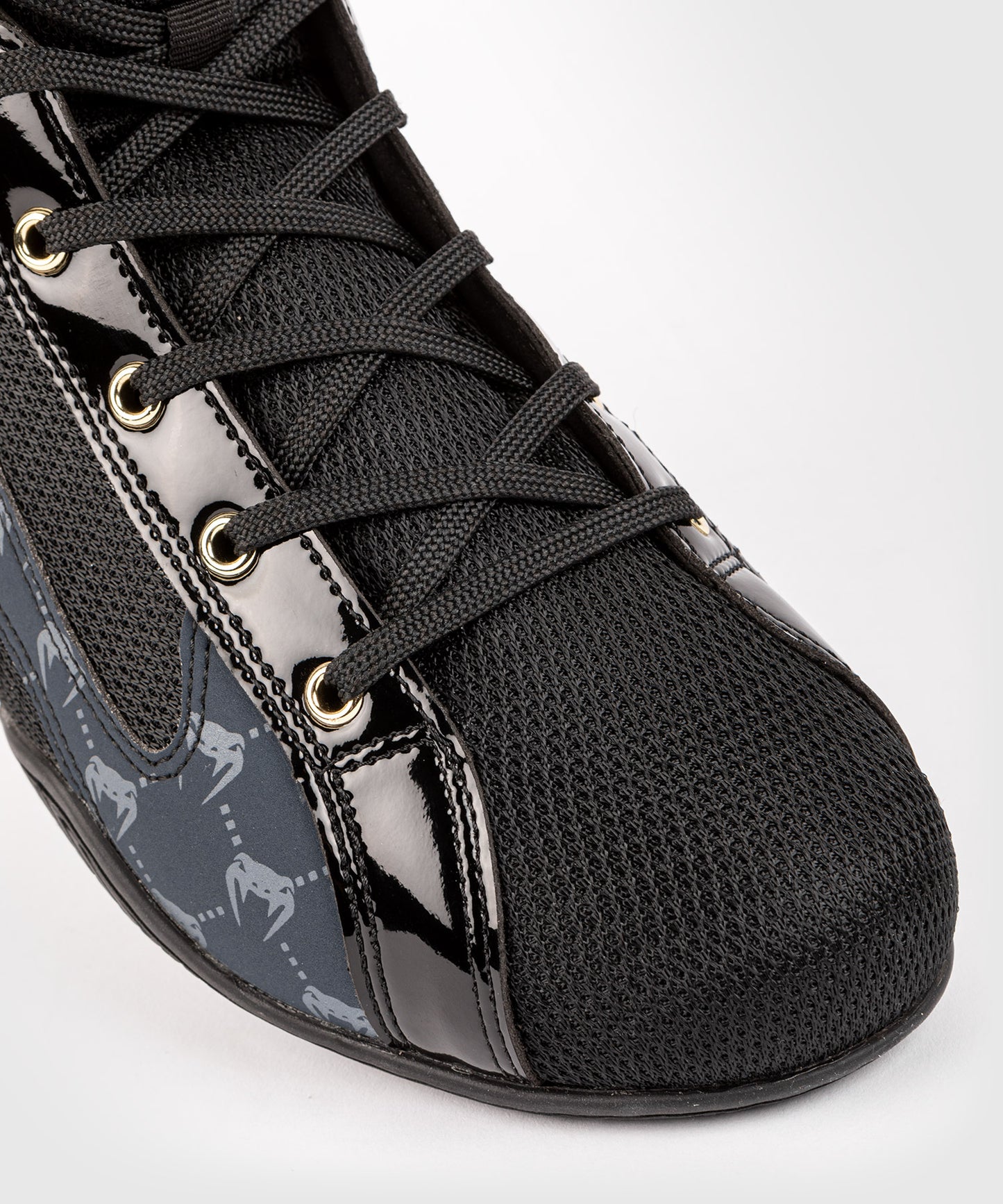 Chaussures de Boxe Venum Elite Evo Monogram - Noir/Bleu Marine