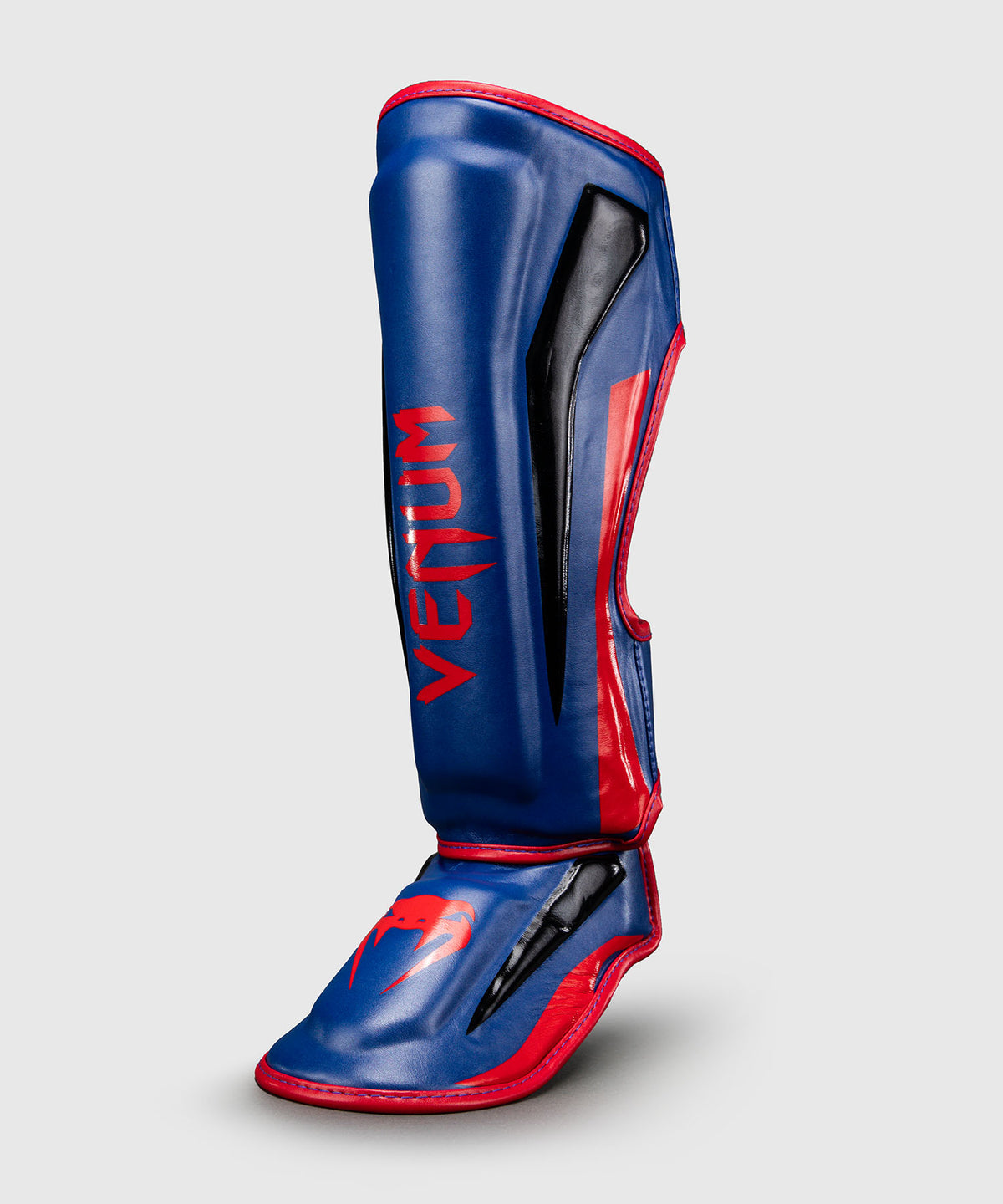 Venum Elite Protectores de Espinillas - Azul Oscuro/Rojo