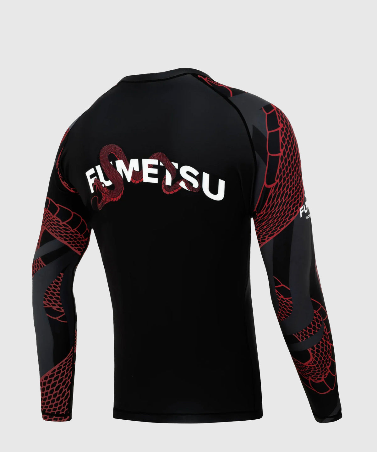 Fumetsu Anaconda Rashguard de Manga Larga - Negro/Rojo