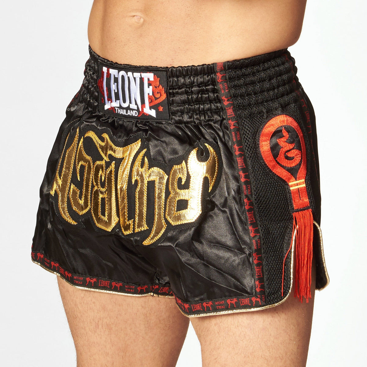Leone Bangkok Pantalones de Muay Thai - Negro