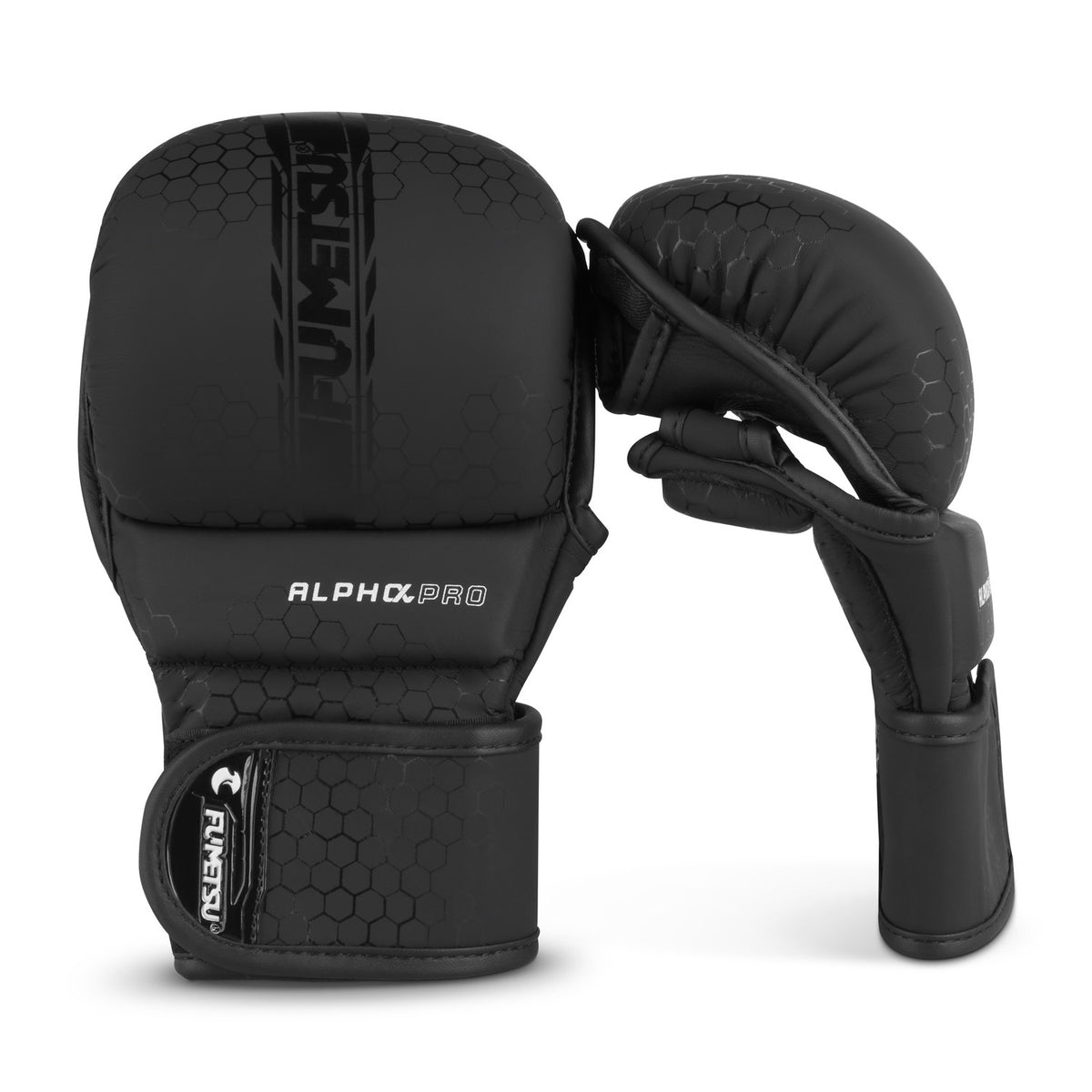 Fumetsu Alpha Pro MMA Sparring Gloves - Black/Black