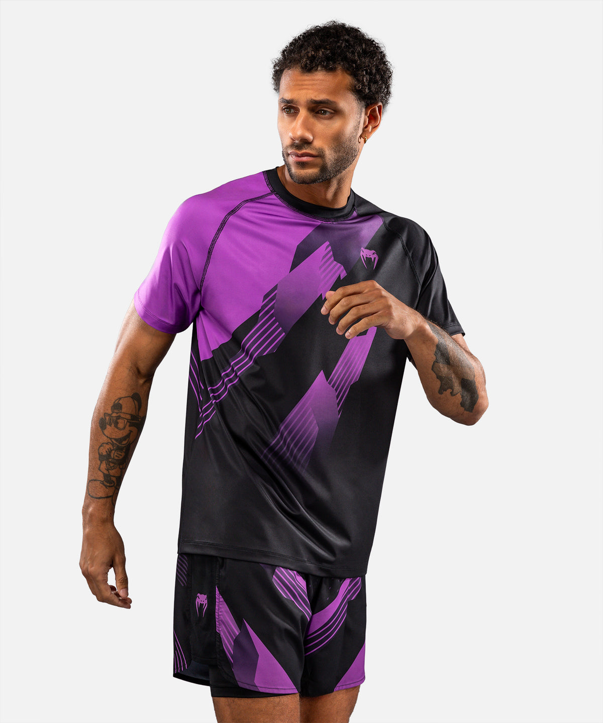 Venum No-Gi 6.0 Dry Tech T-Shirt - Black/Purple