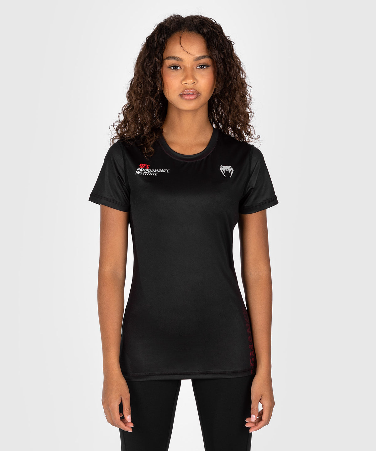 UFC Venum Performance Institute 2.0 Dry-Tech T-shirt für Frauen - Schwarz/Rot