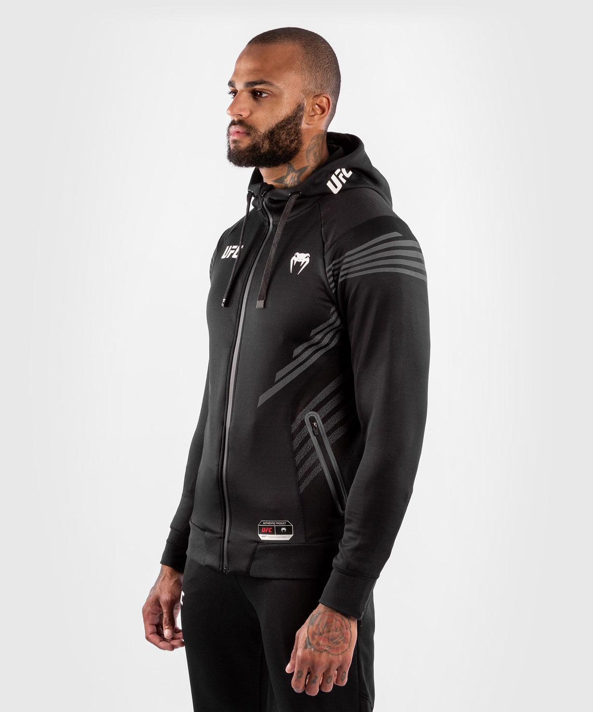 Men's UFC Hooded Sweatshirt Venum Authentic Fight Night - Black