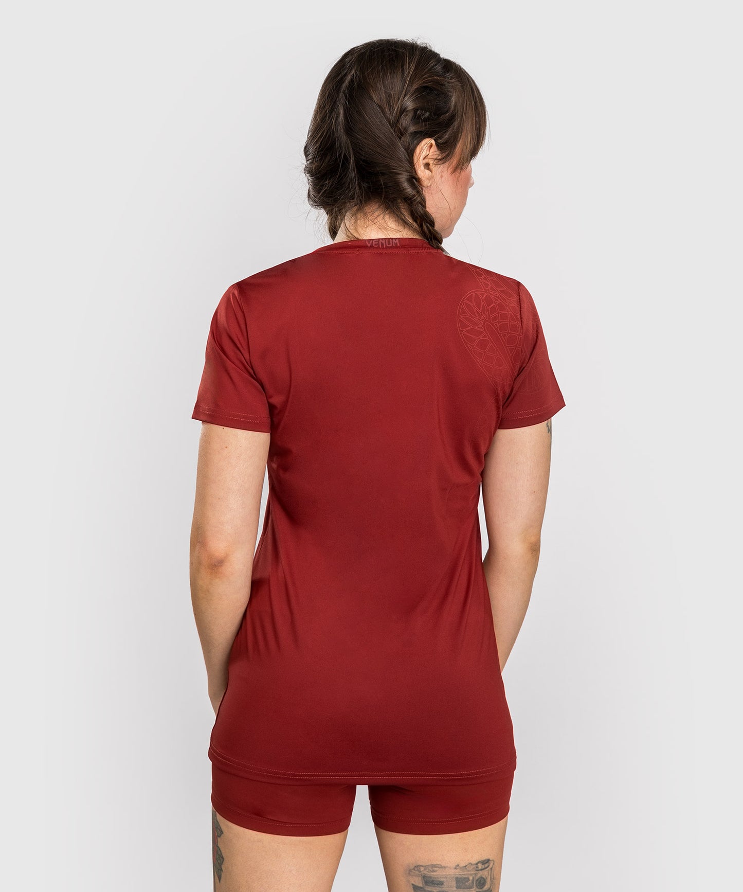 Venum Serpenti Camiseta Dry-Tech para Mujer – Burdeos/Marfil