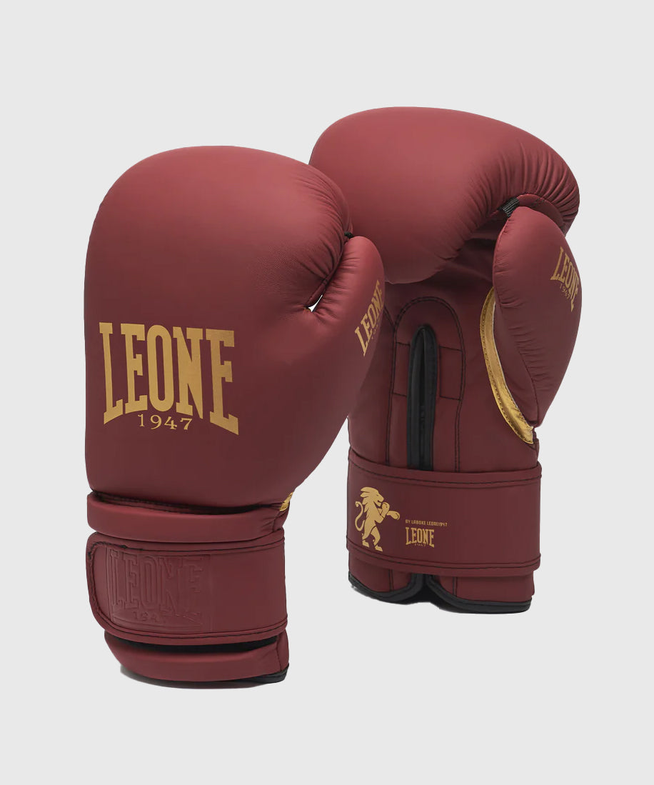 Gants de Boxe Leone Idol - Bordeau/Or