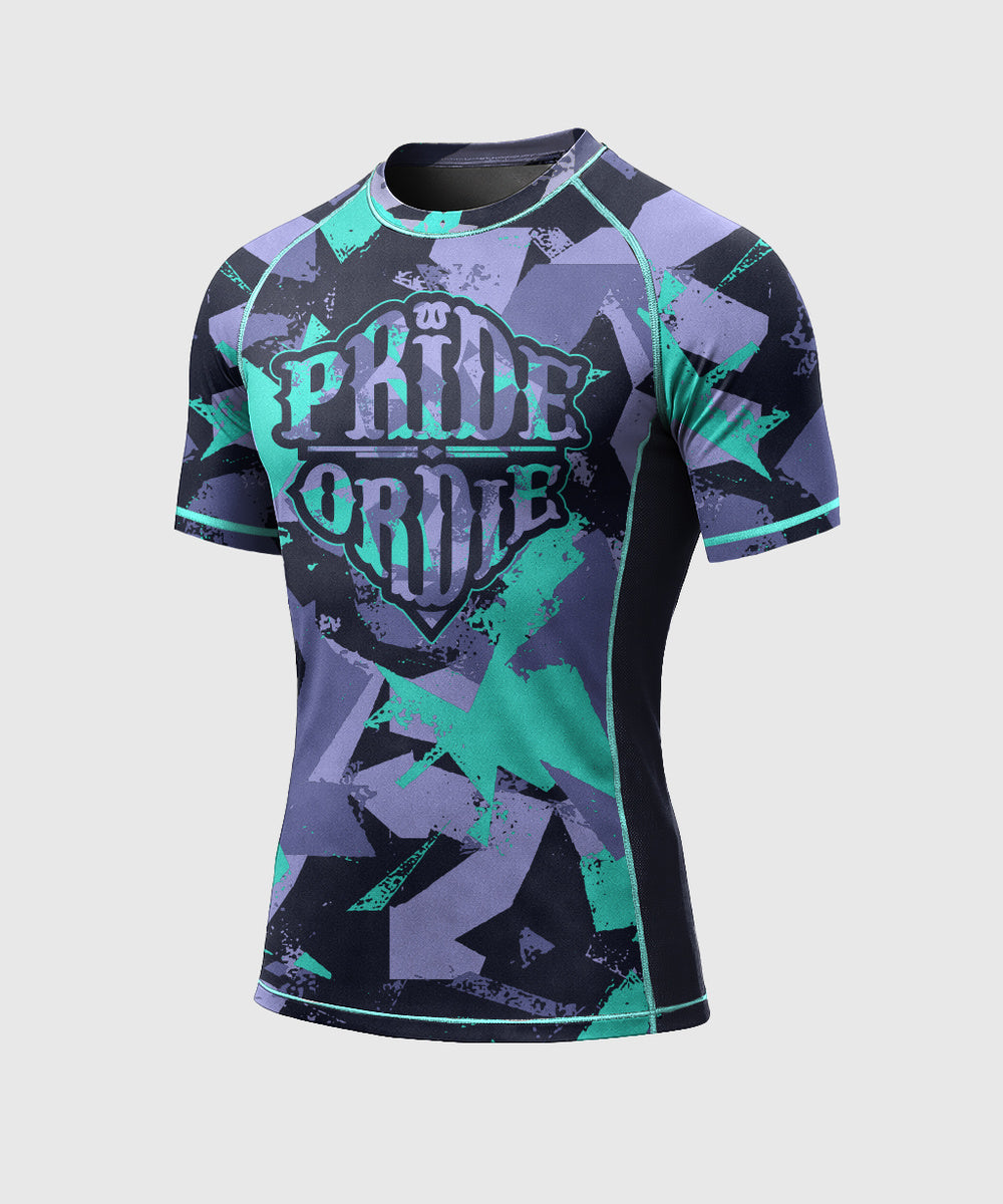 Pride Or Die Reckless 2.0 Rashguard de Manga Corta - Negro