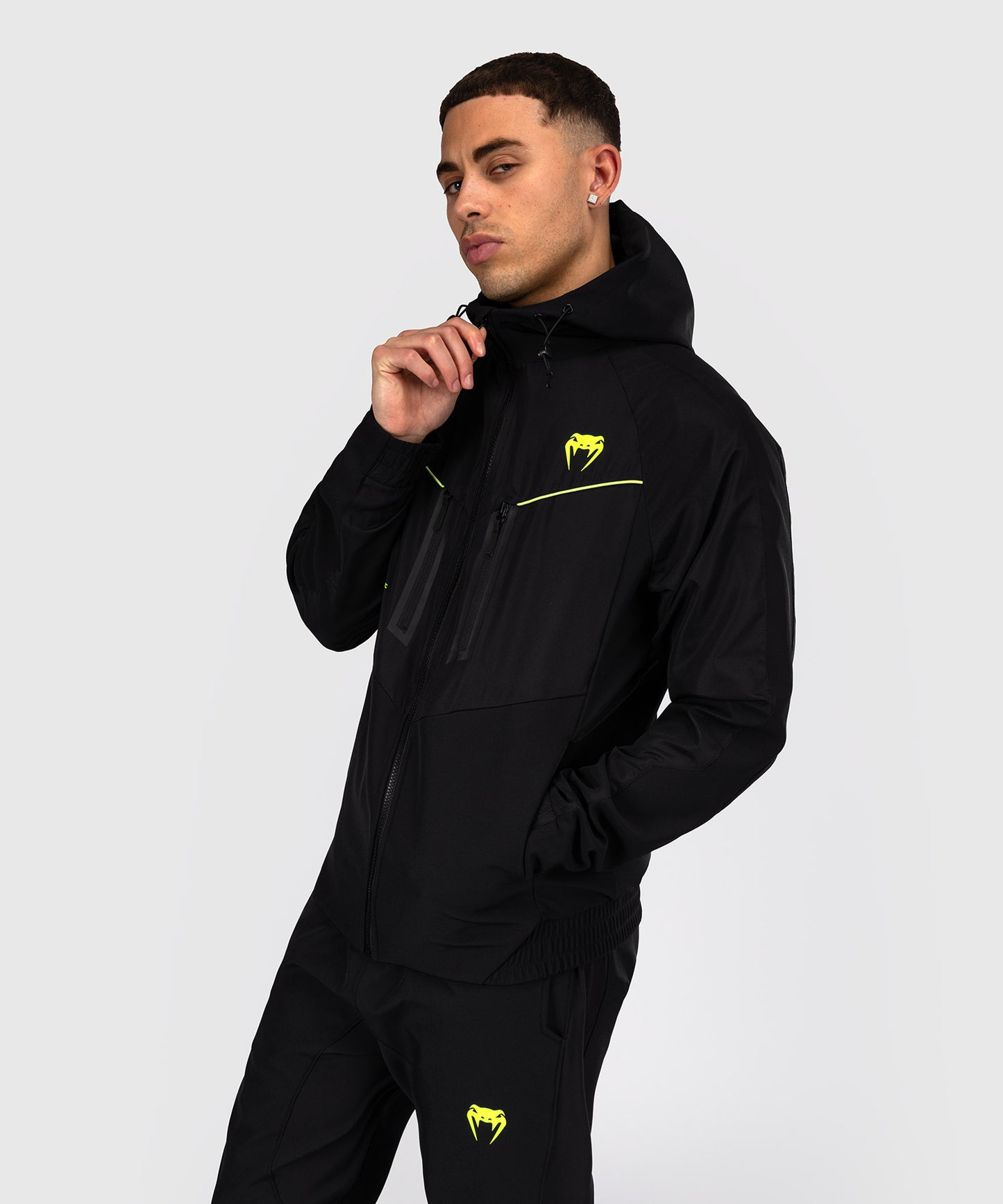Venum Training Camp 4.0 Track Jacket - Black/Neon Green