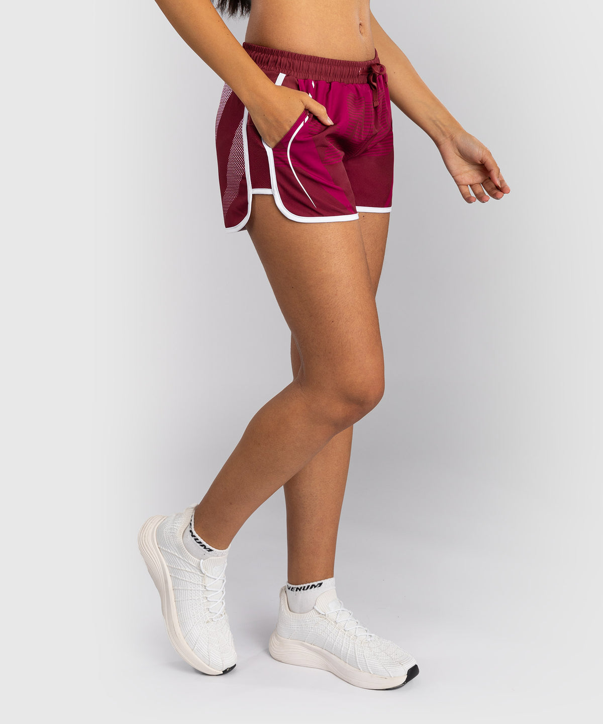 Venum Adrenaline Damen Trainingsshorts – Burgund/Rosa