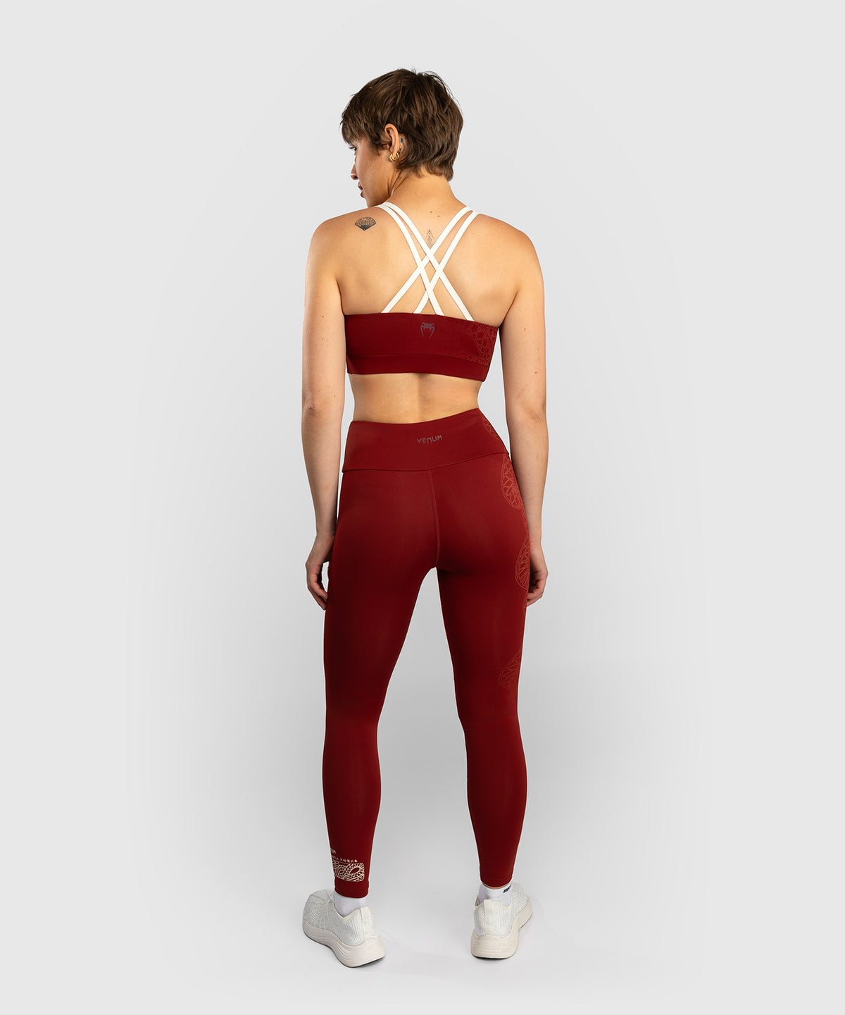 Legging Venum Serpenti – Bordeaux/Ivoire