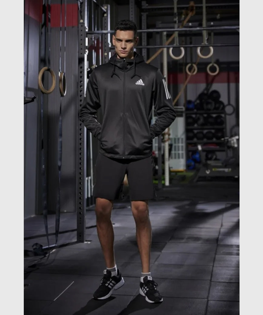 Adidas Boxwear Tech Zipped Hoodie - Black/White