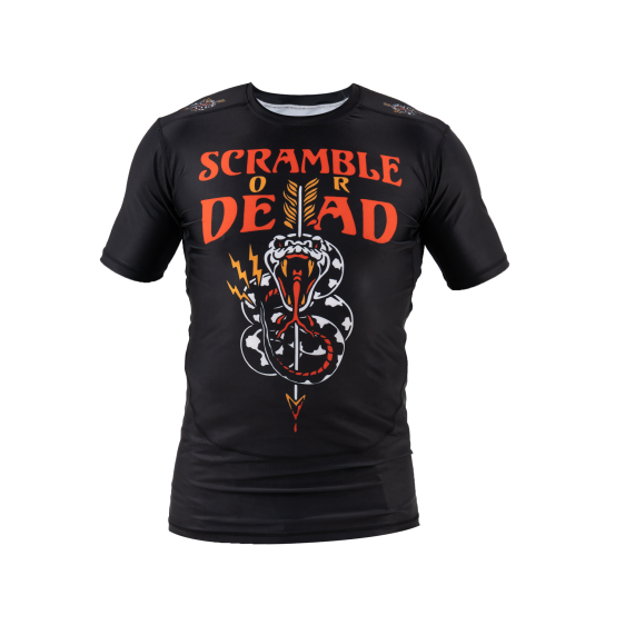 Scramble Or Dead Rashguard - Schwarz