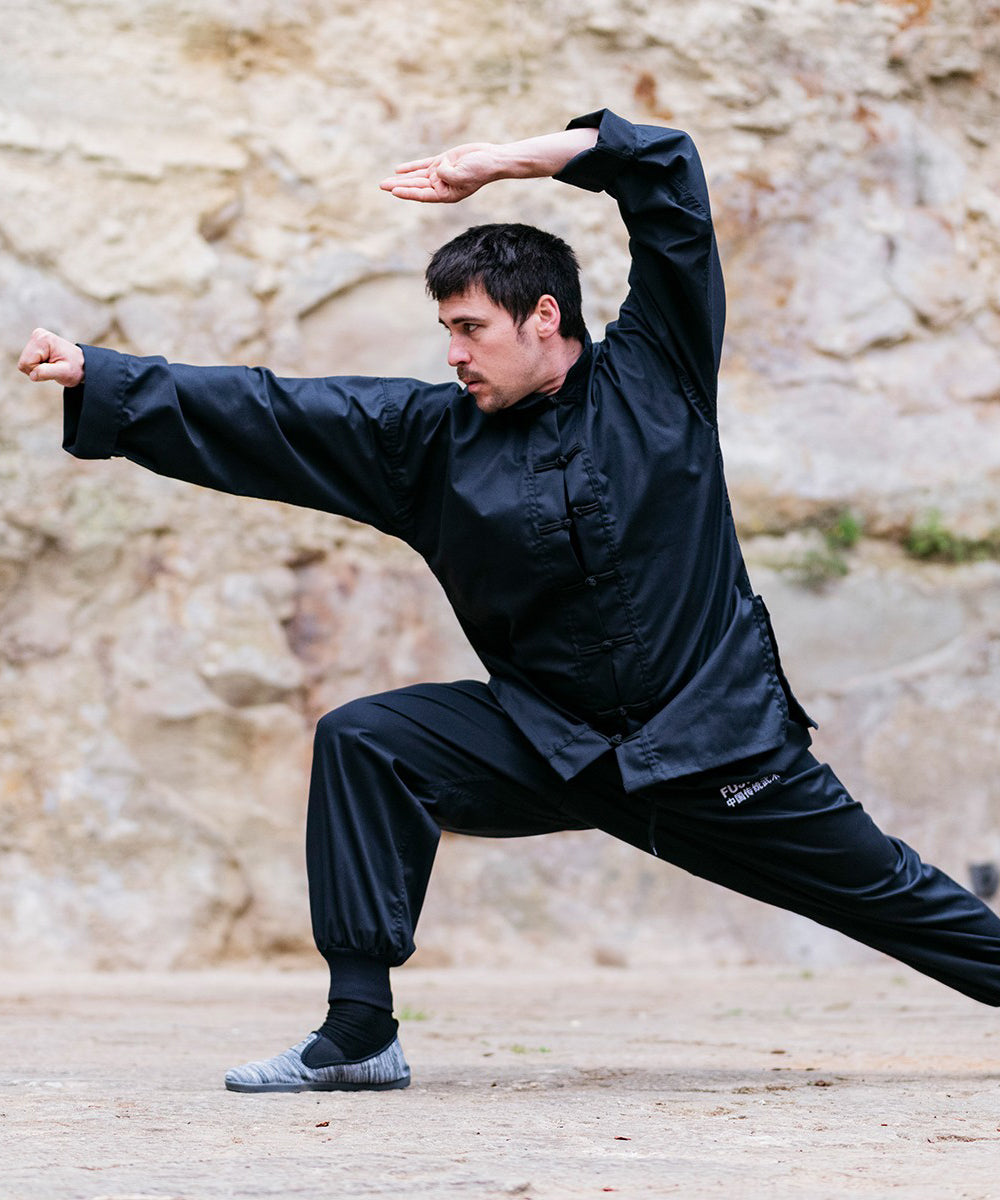 Tenue de Kung-Fu Training Fujimae - Noir