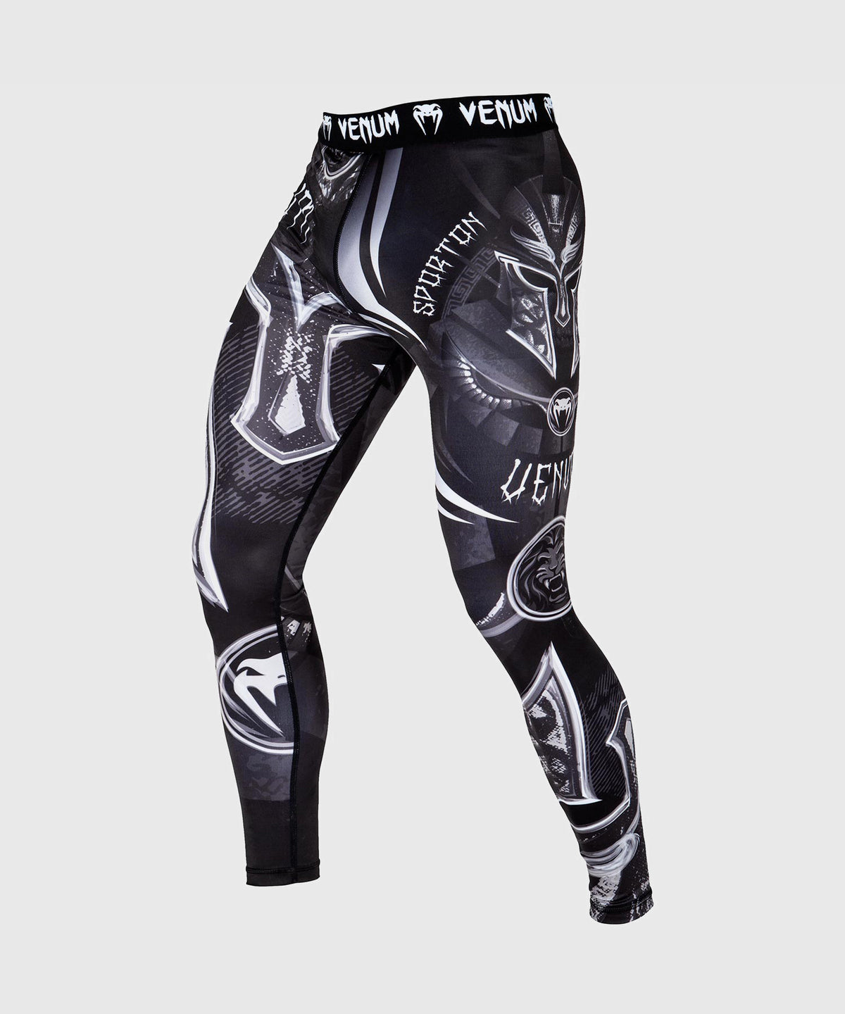 Mallas Largas Venum Gladiador 3.0 - Blanco/Negro