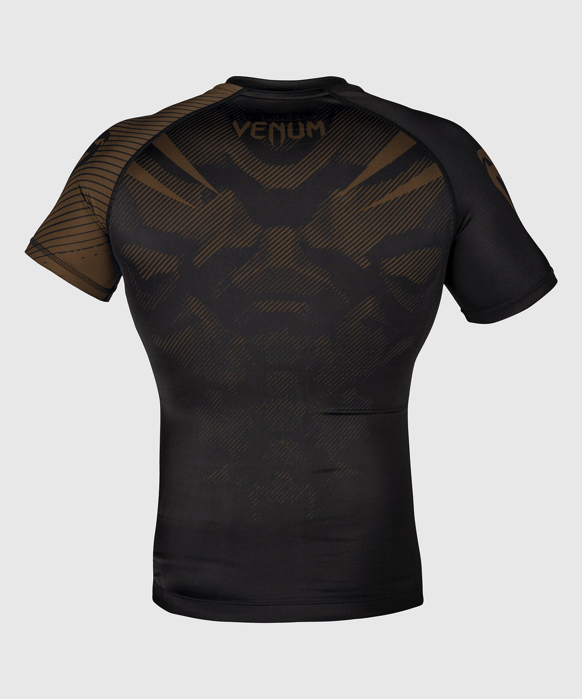 Rashguard Venum NoGi 2.0 - Manches courtes Approuvé IBJJF - Noir/Marron