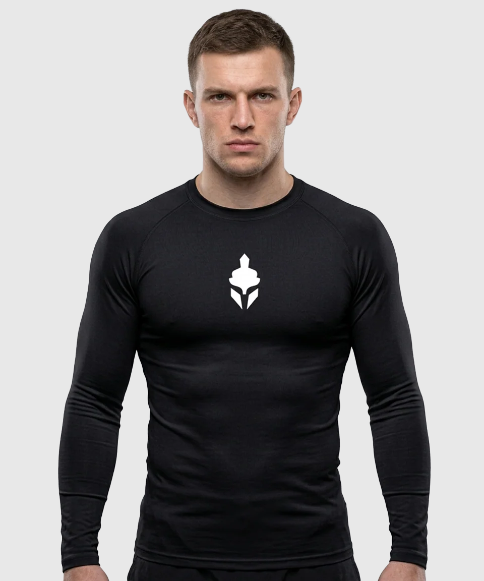 Tyce Skin Langarm-Kompressionsshirt - Schwarz