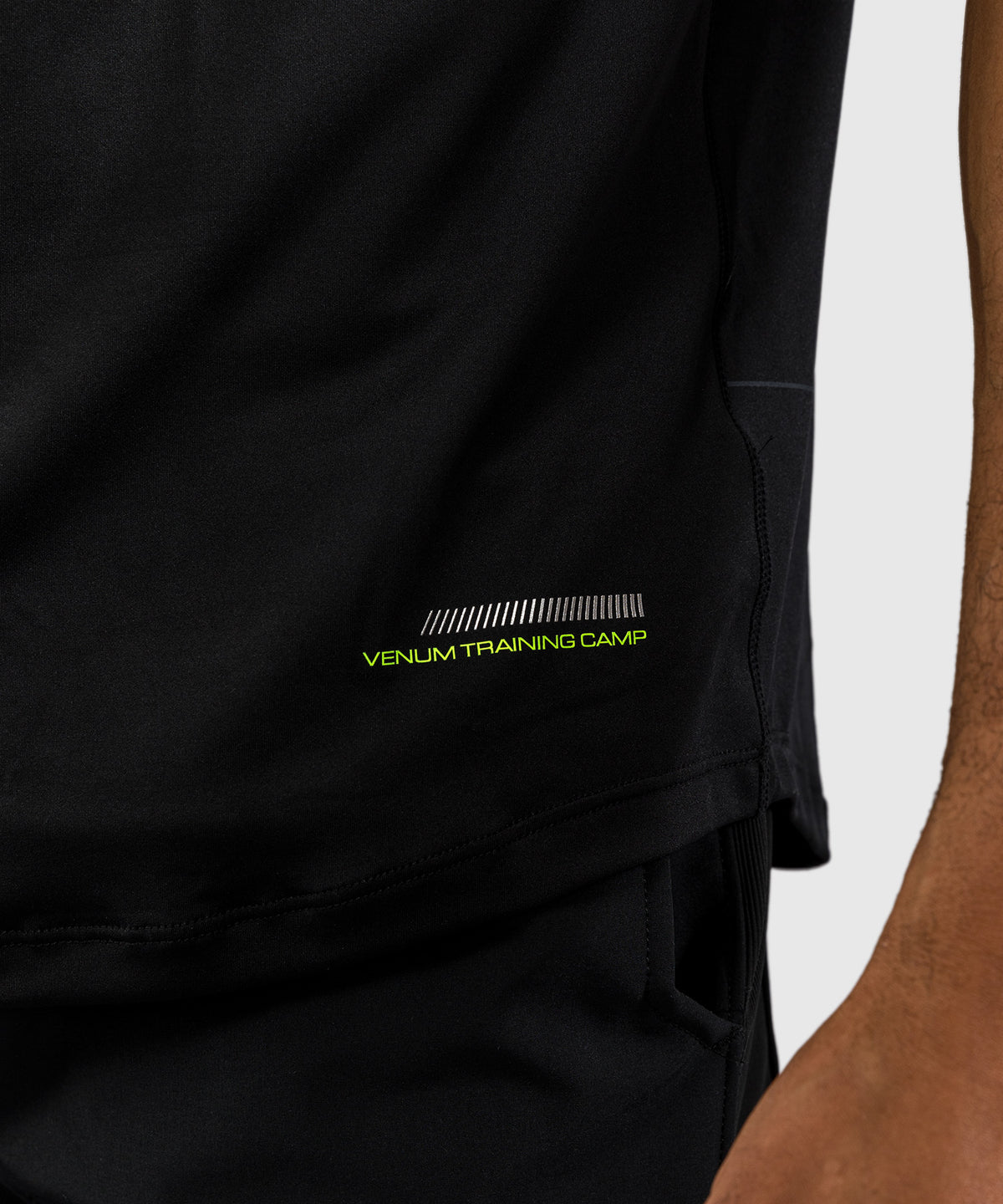 Venum Training Camp 4.0 Dry-Tech T-Shirt - Schwarz/Neongrün