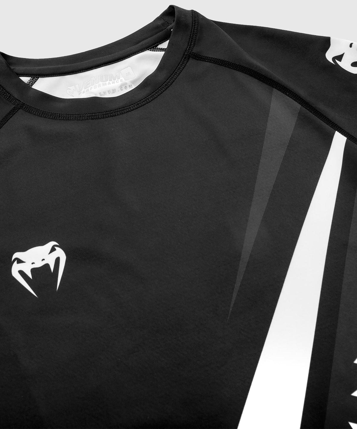 Venum Contender 4.0 Rashguard - Langarm - Schwarz/Grau-Weiß