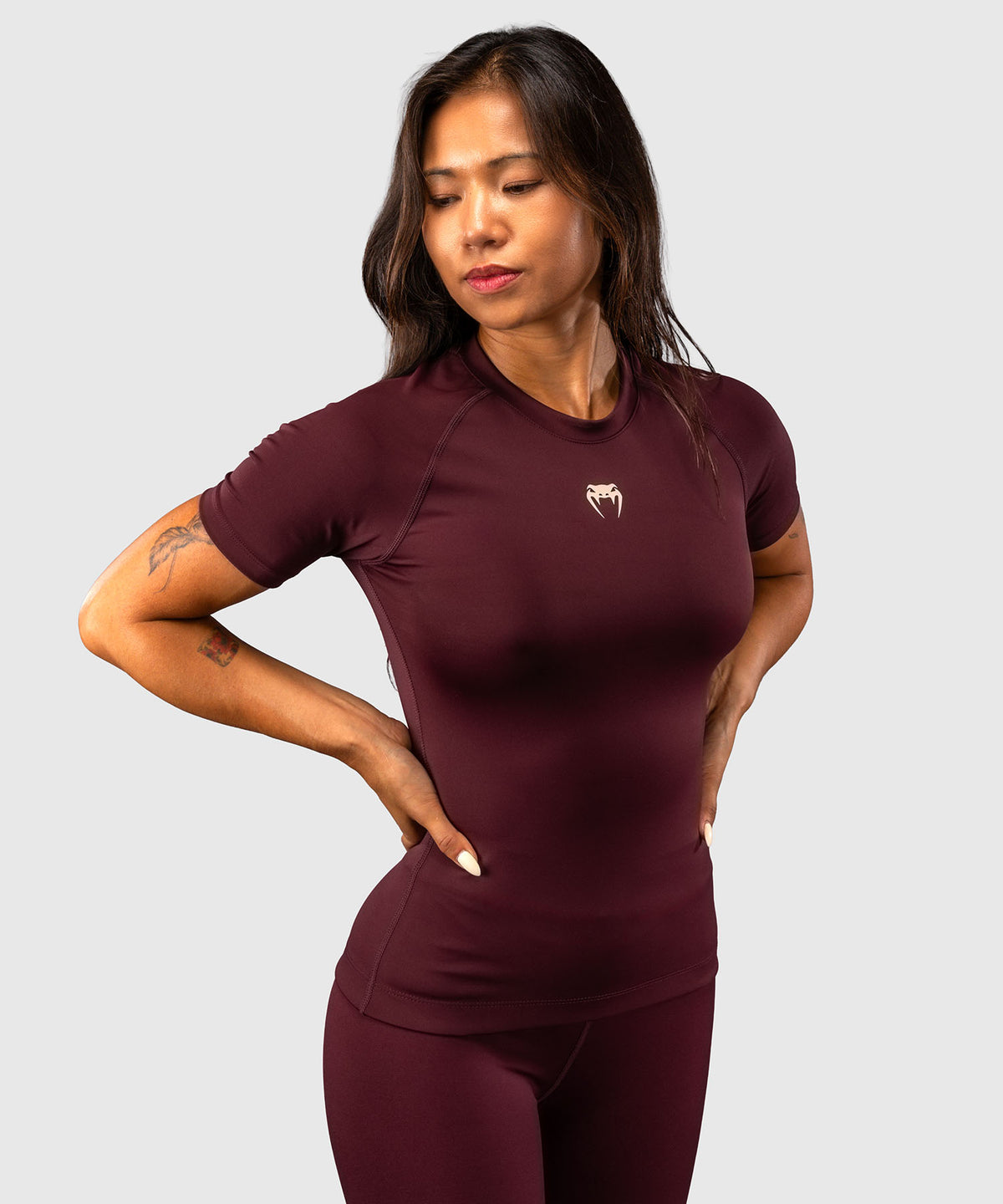 Venum Talisman Kurzarm Rashguard - Pflaume