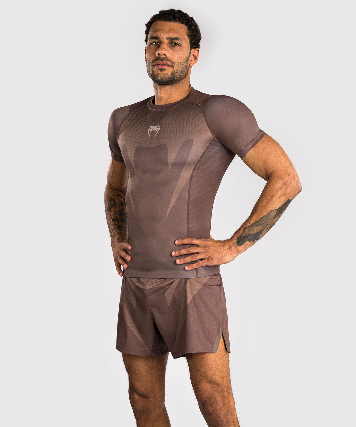 Venum No Gi Rashguards - Marrone Cioccolato