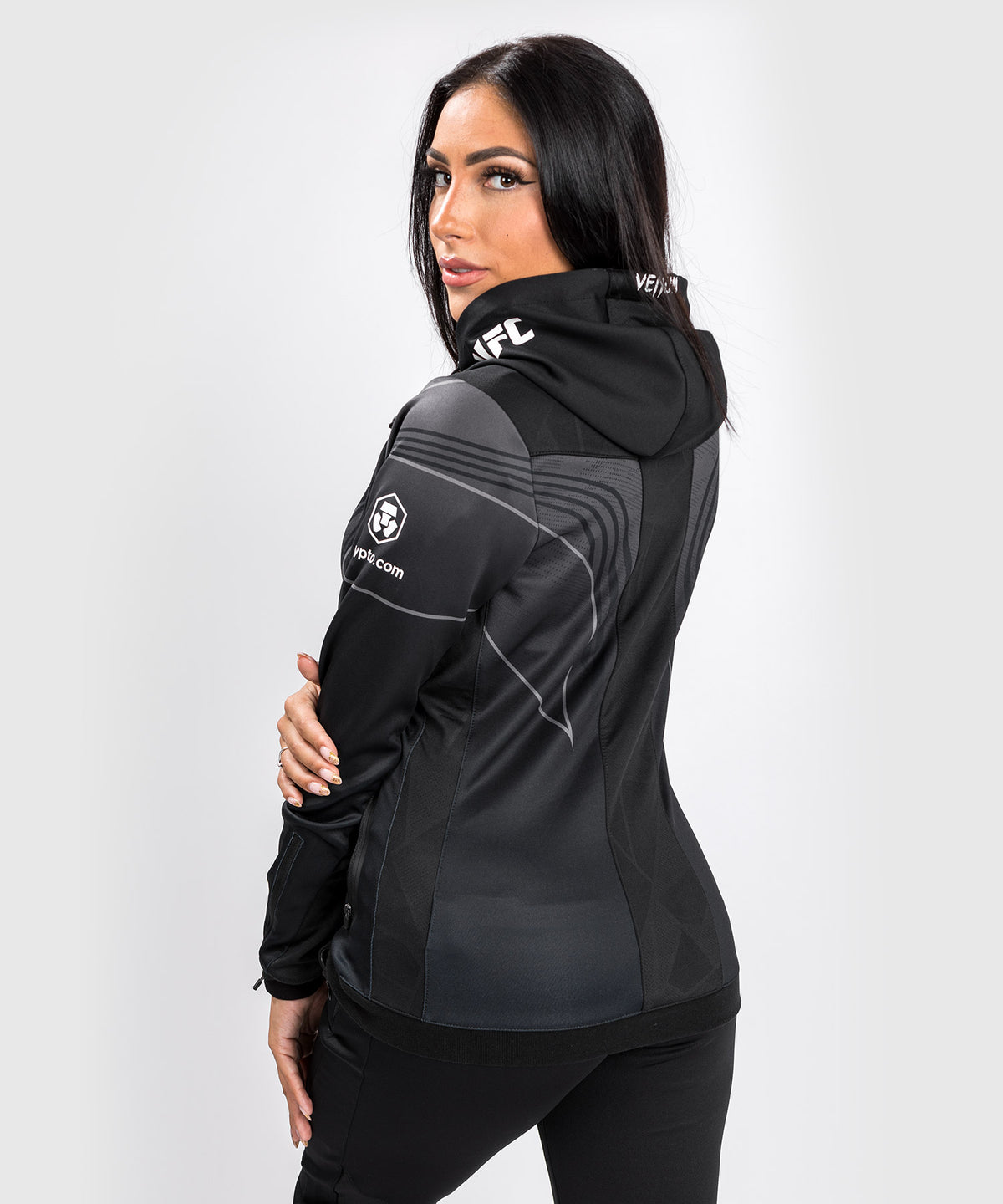 Sweatshirt à Capuche Femme UFC Venum Authentic Fight Night 2.0 - Noir