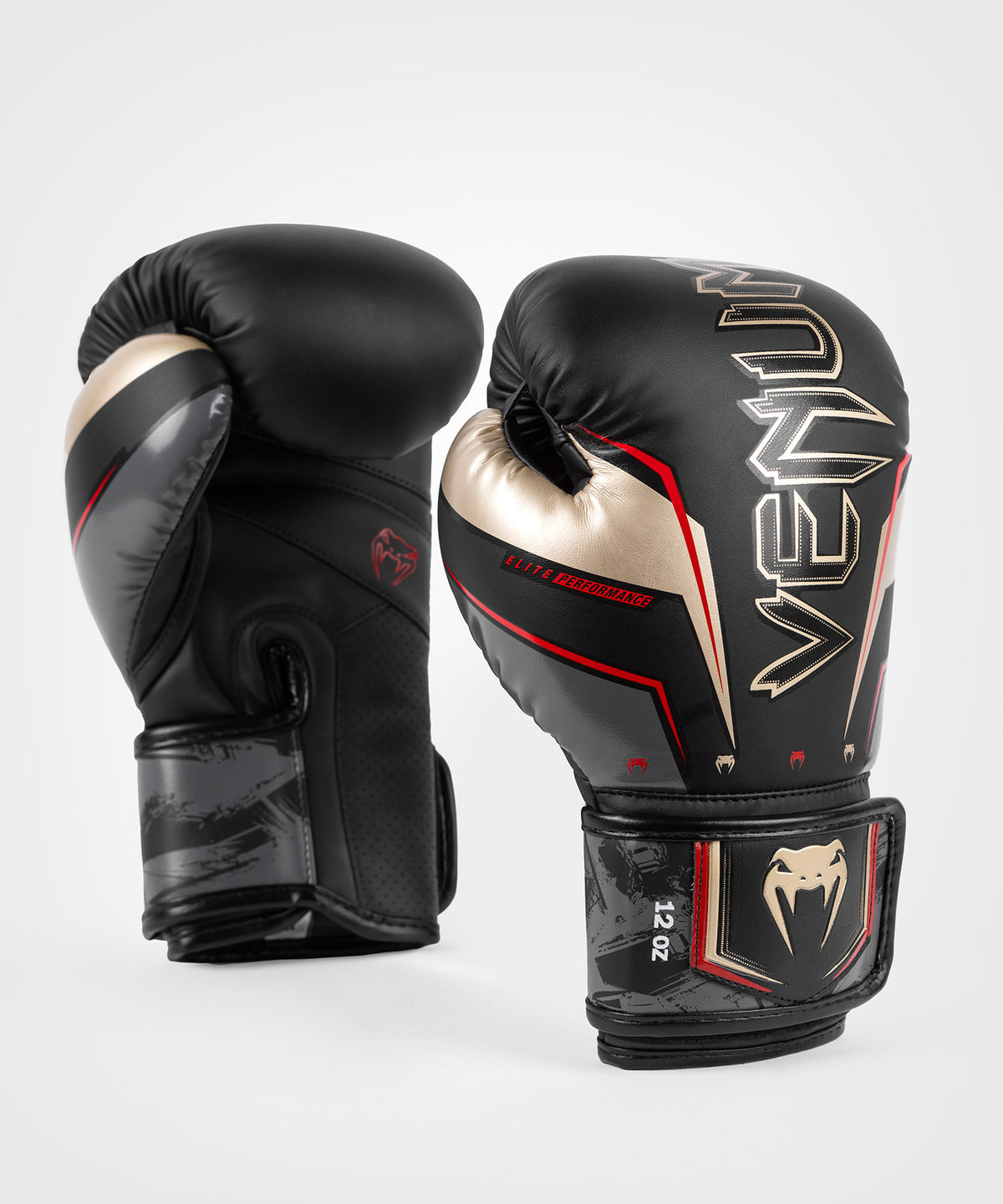 Venum Elite Evo Boxhandschuhe - Schwarz/Gold/Rot
