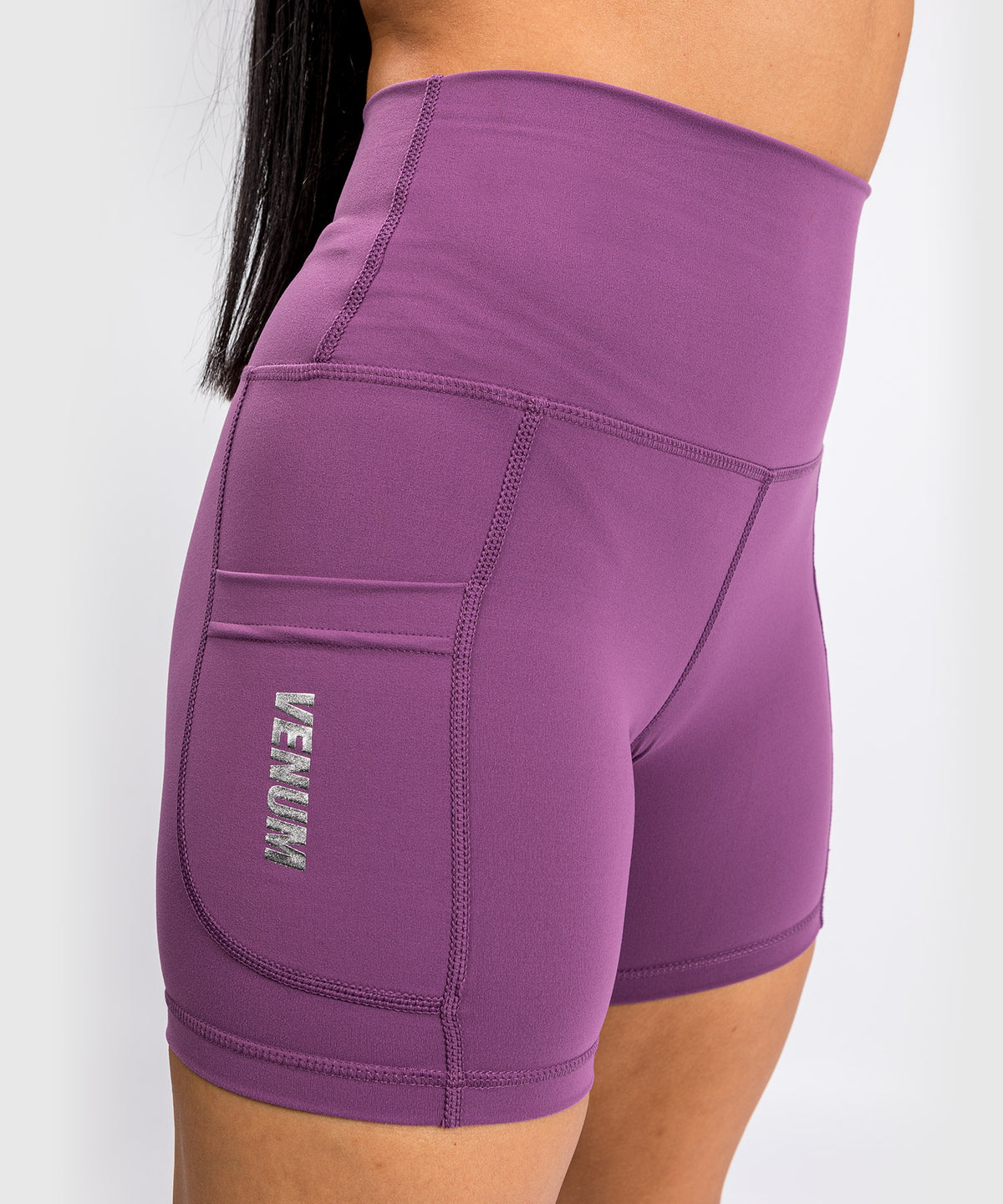 Venum Essential Women's Compression Shorts - Dusky Orchid/Brushed Silver