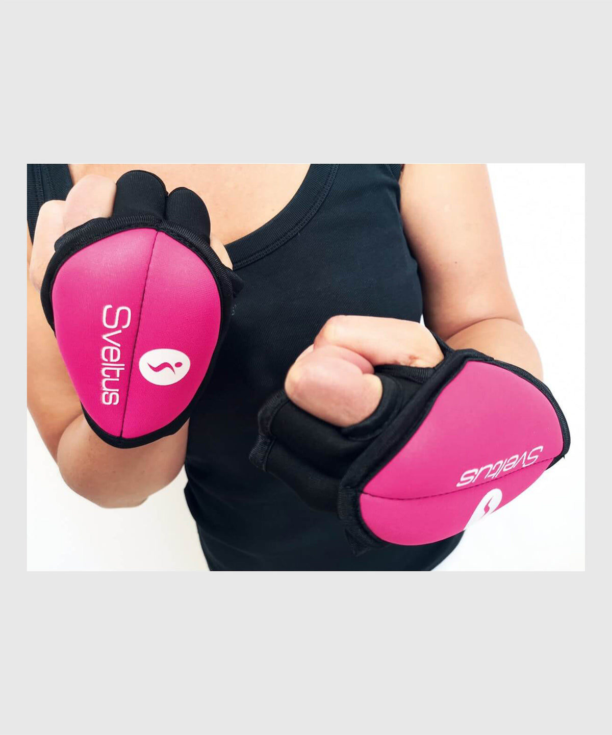 Sveltus Piloxing Handschuhe – Rosa/Schwarz