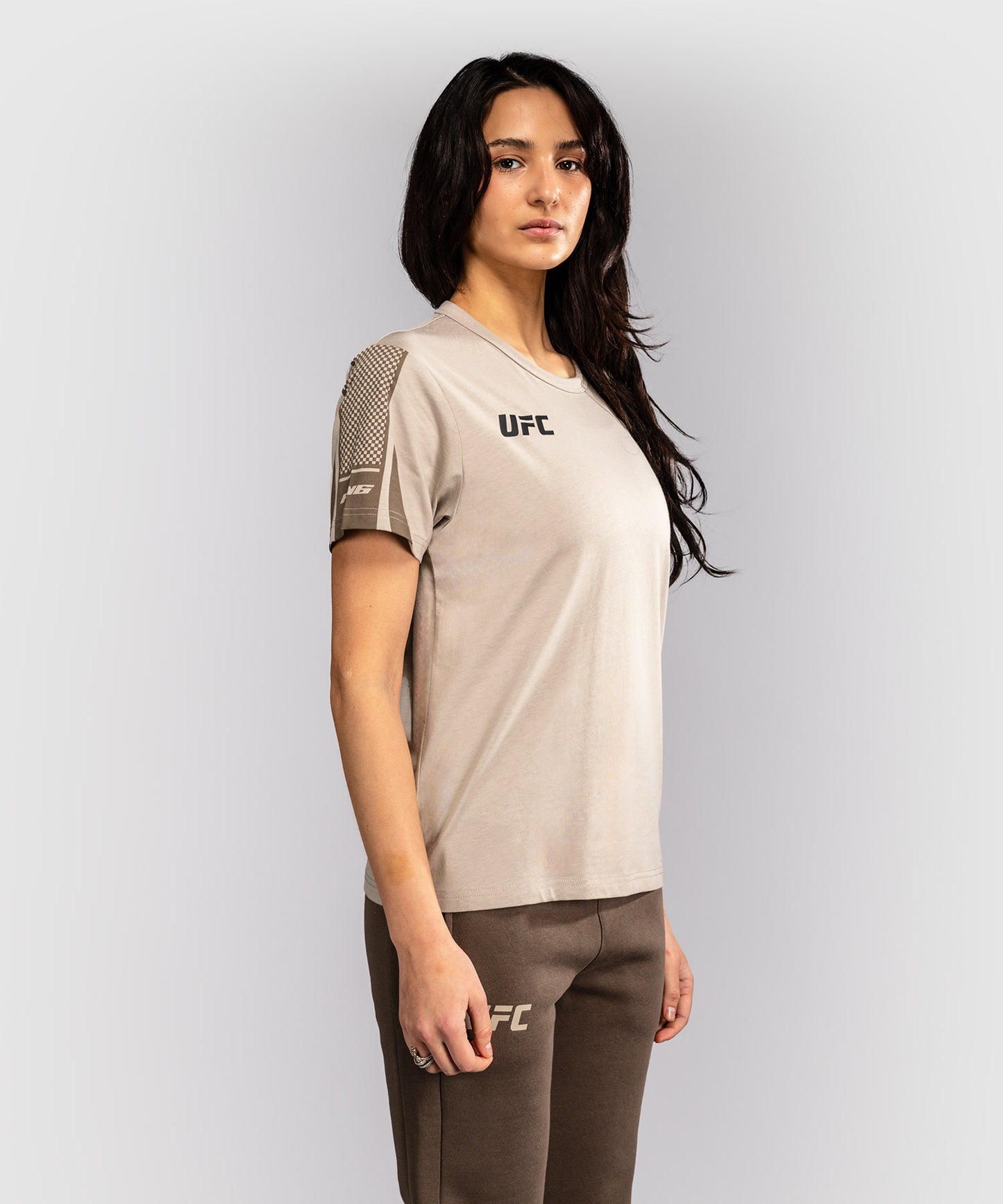 Venum UFC Unity by Venum Authentic Fight Week Camiseta de Manga Corta para Mujer - Arena