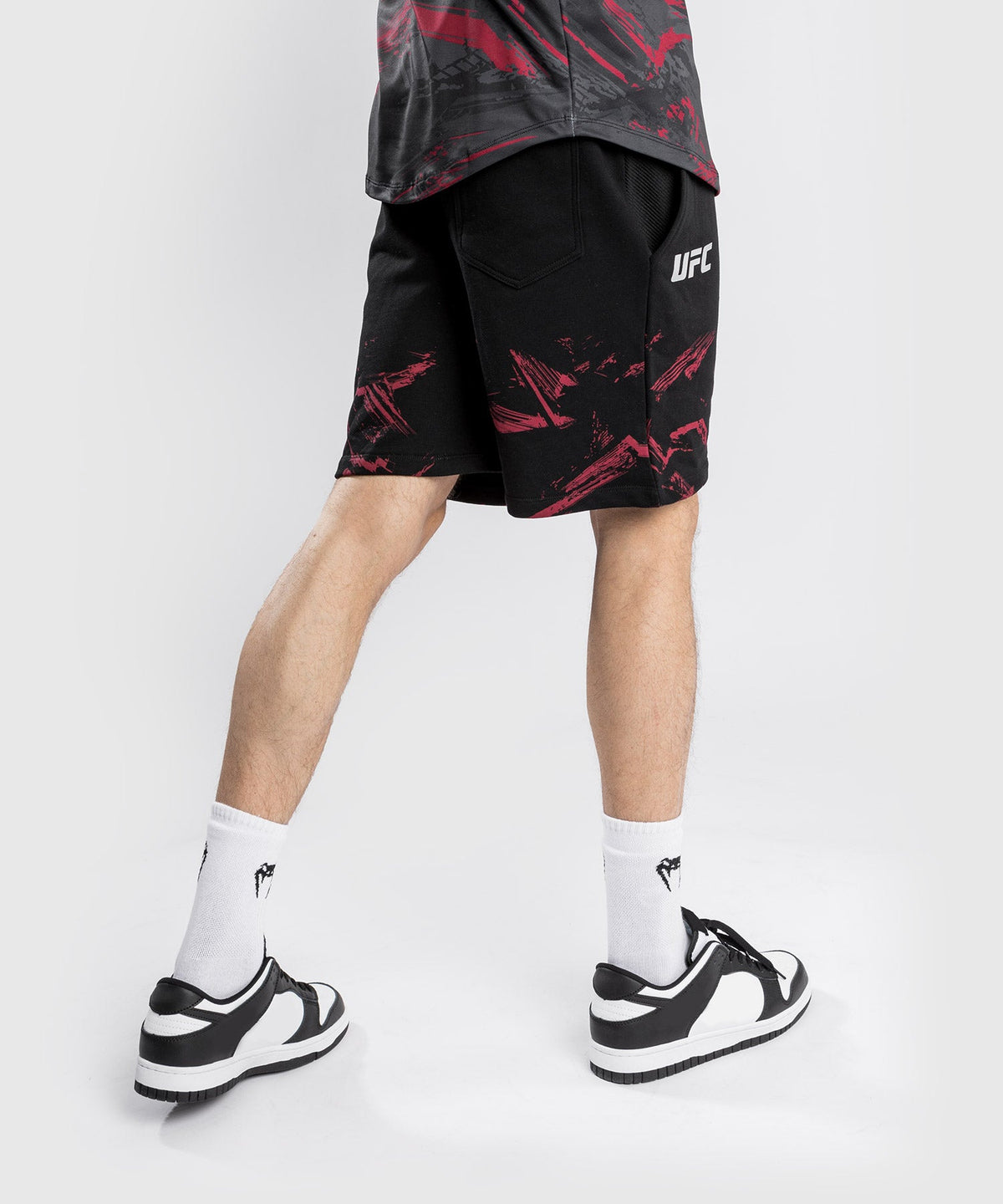 Venum Authentic Fight Week 2.0 UFC Baumwoll-Shorts - Schwarz/Rot