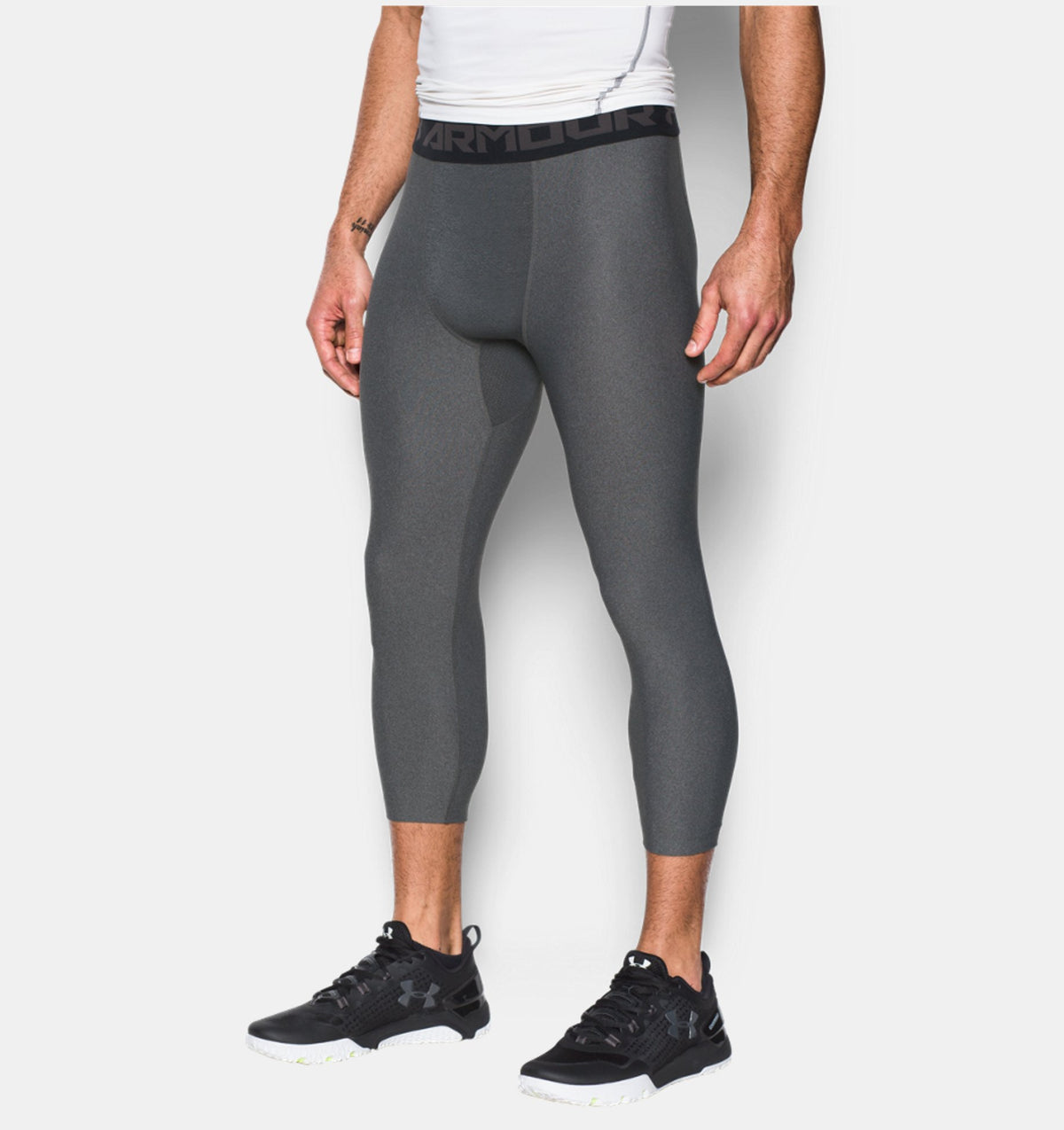 Under Armour HeatGear® Leggings para Hombre – Gris/Negro