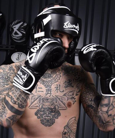 8 Weapons Unlimited Headgear - Black/White