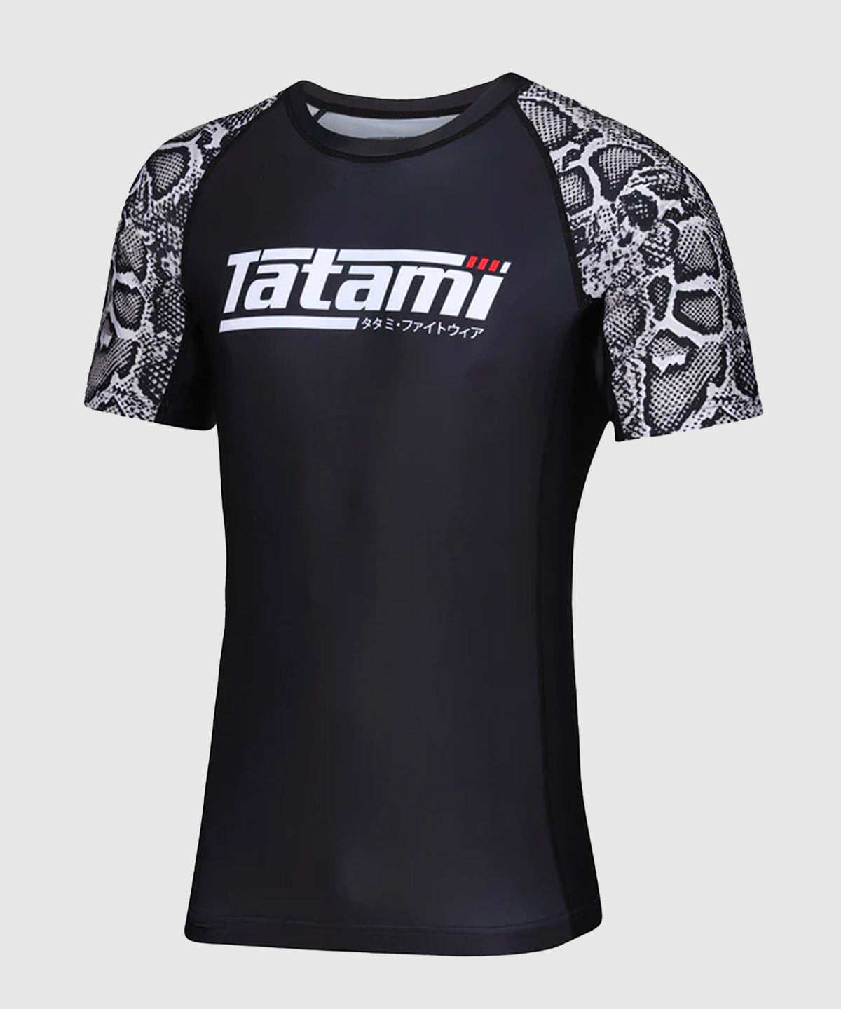 Tatami Fightwear Recharge Snake Rashguard – Schwarz/Weiß