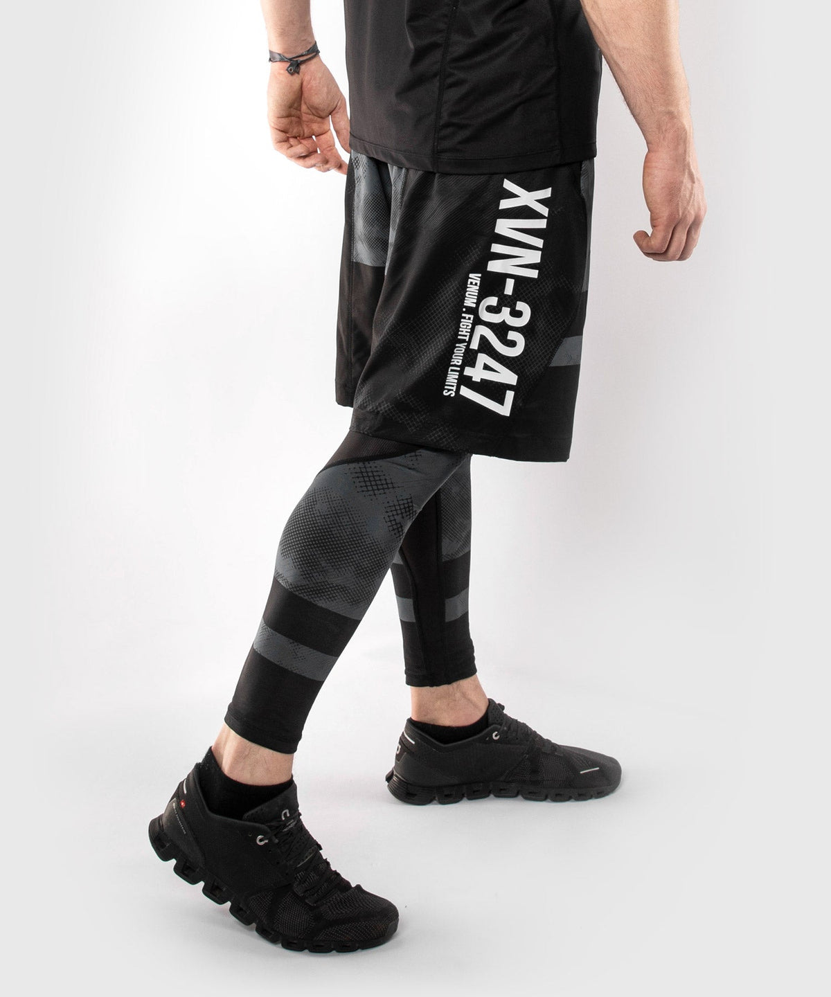 Fightshort Venum Sky247  - Noir/Gris
