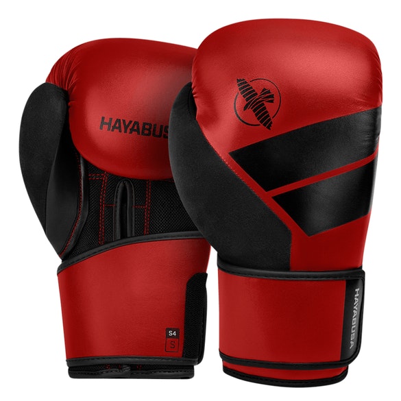Gants de Boxe Hayabusa S4 - Rouge/Noir avec doublure anti-transpiration