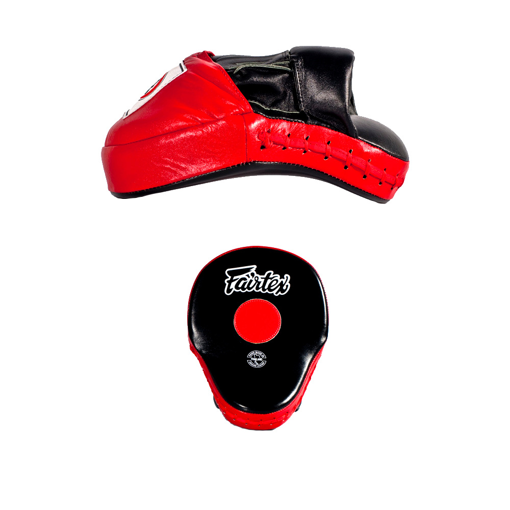 Pattes d'ours Pro courbées Fairtex FMV9 - Black Devil (Noir/Rouge)